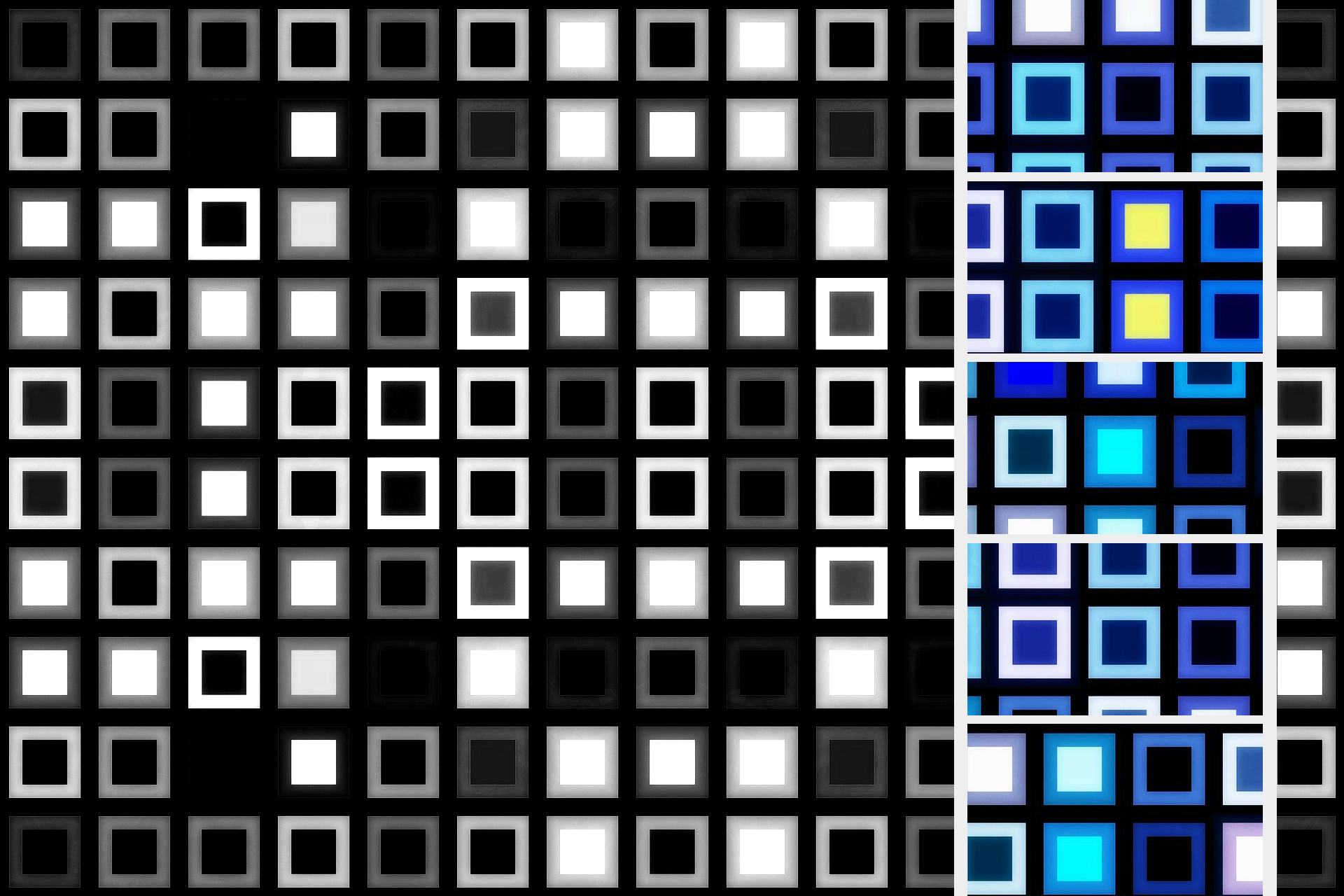 Digital Art Geometry Mosaic Pattern Square 1920x1280