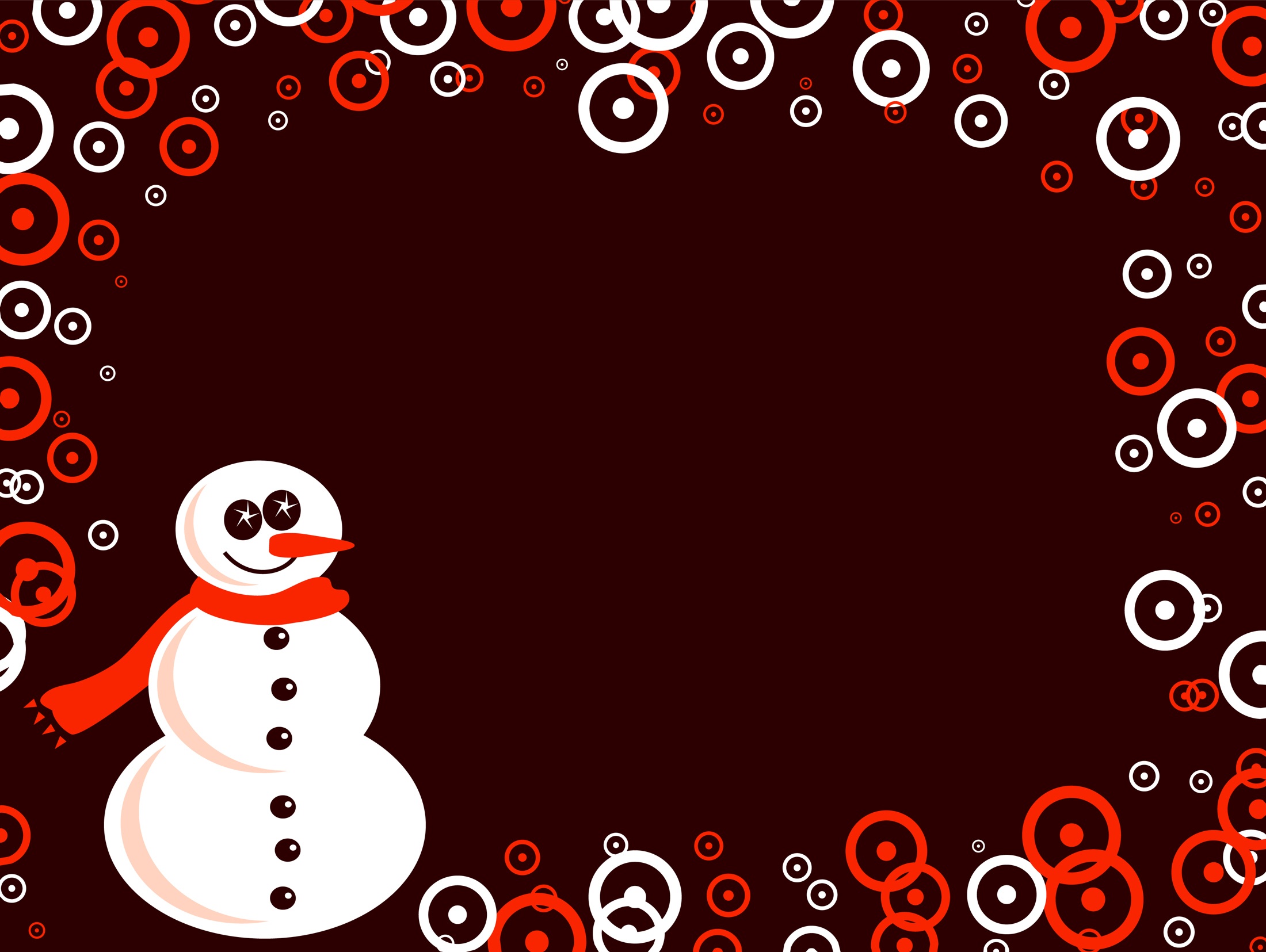 Artistic Christmas Snowman 2200x1655