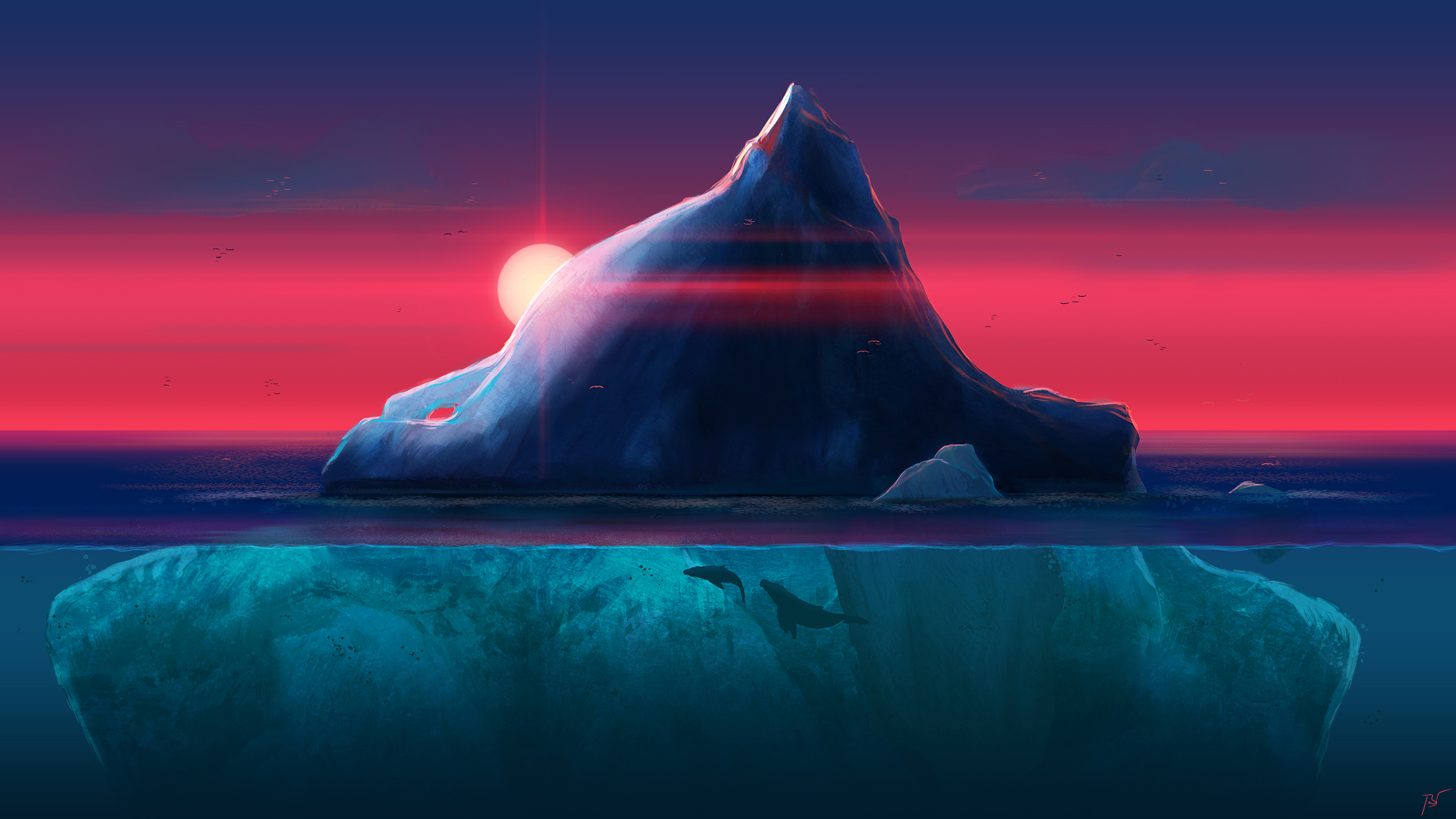 Earth Iceberg 2560x1440