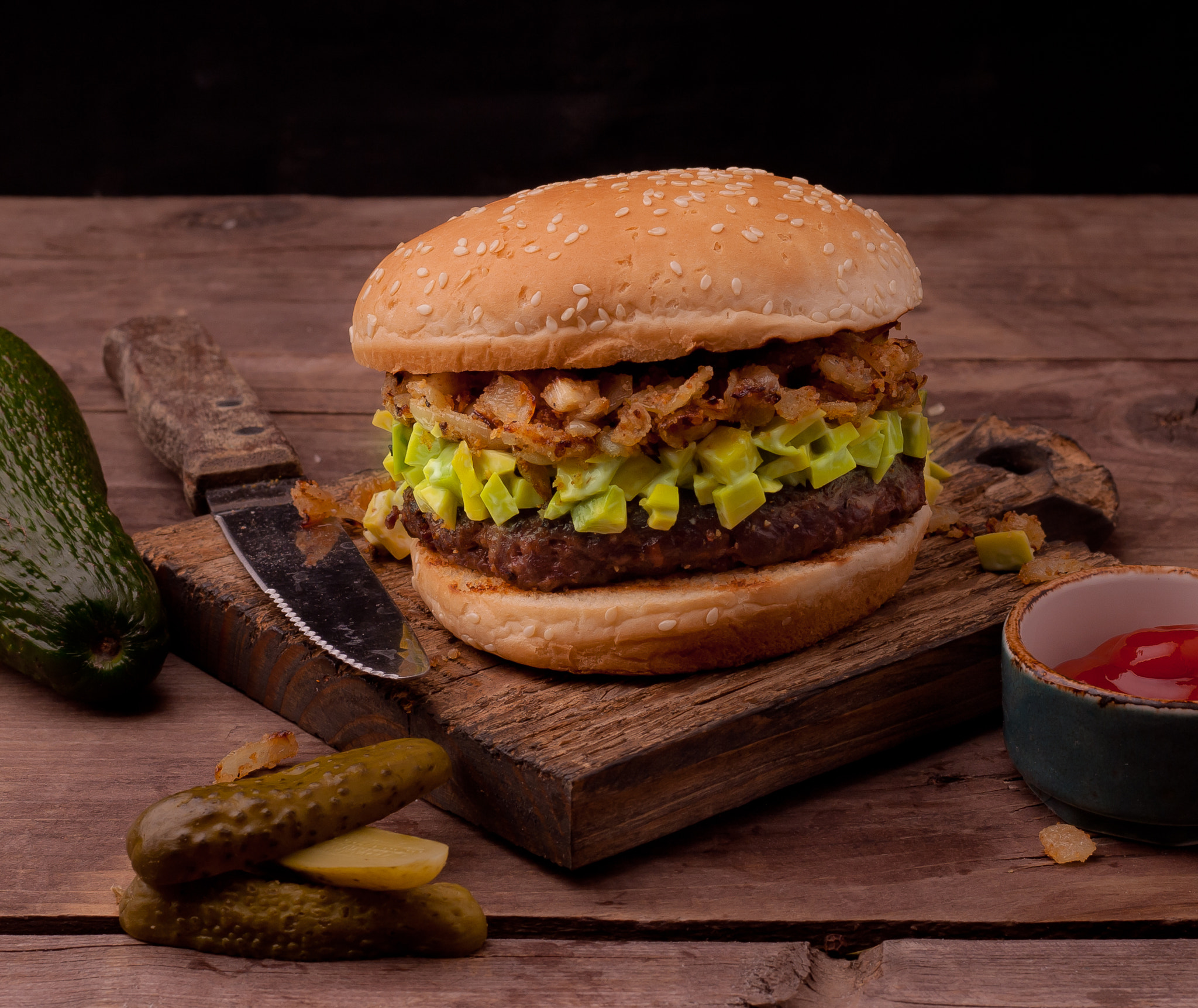 Burger Pickle Still Life 2048x1723