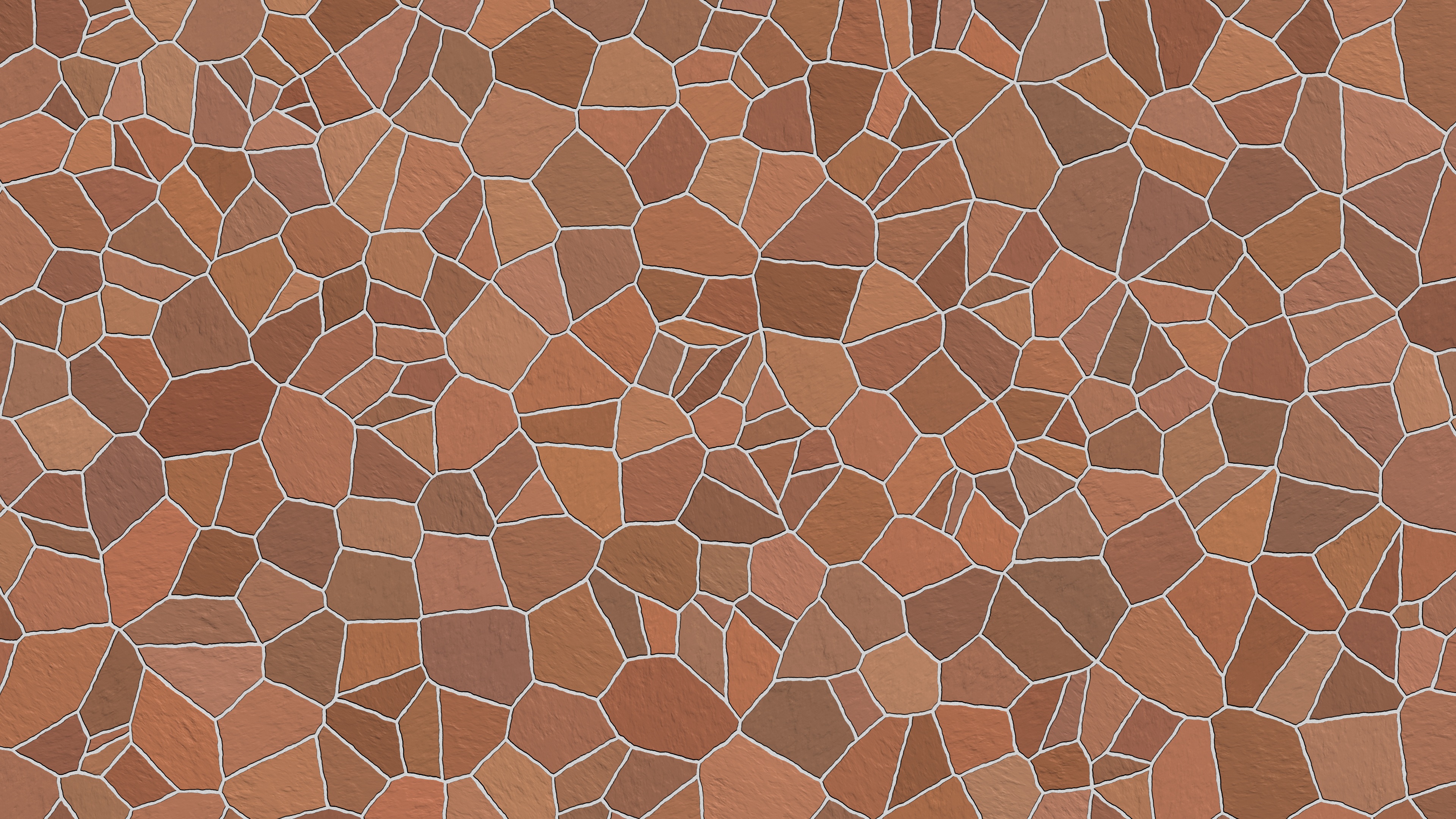 Brown Mosaic Pattern 3840x2160