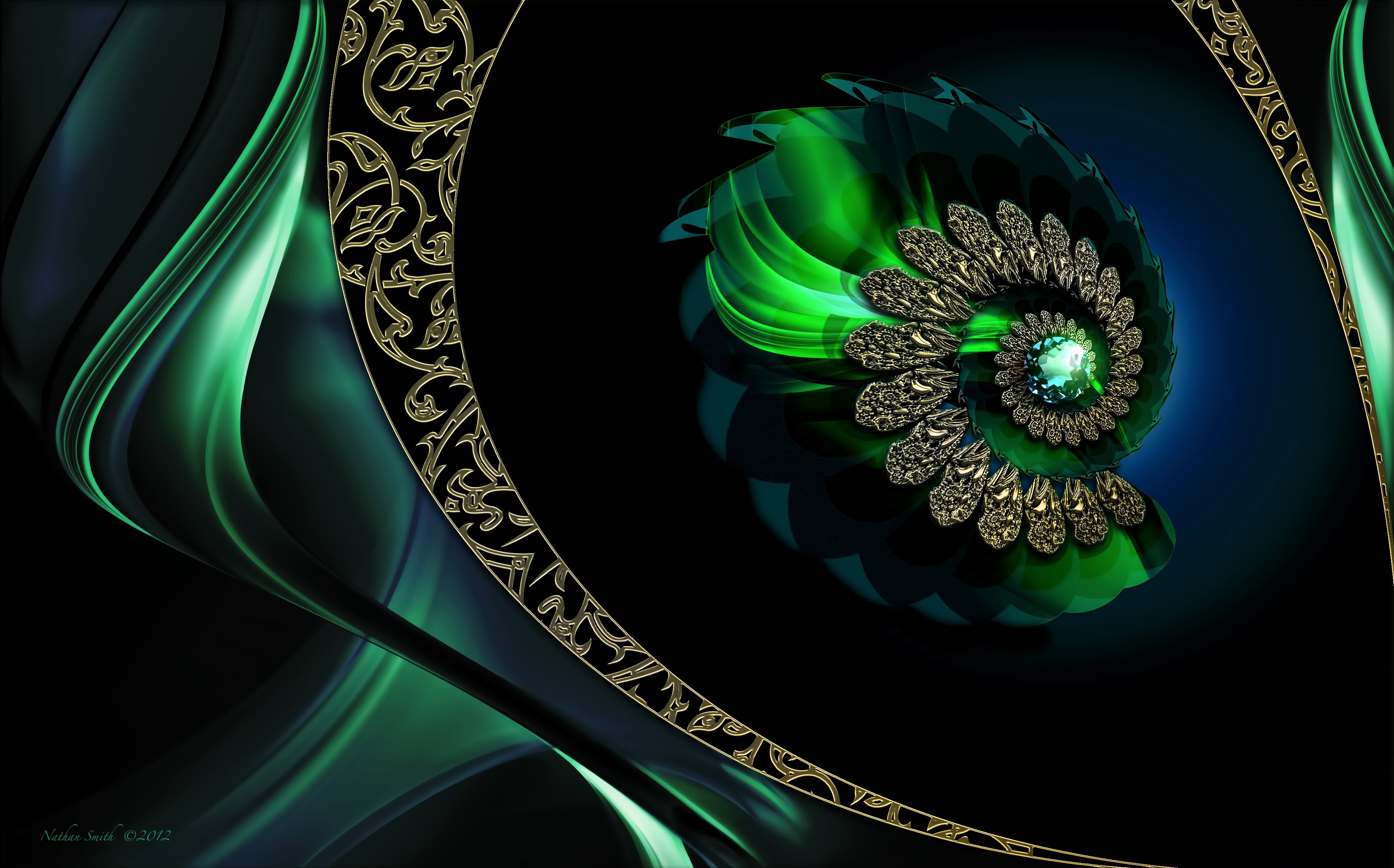 Artistic Design Green Jewelry 3816x2376