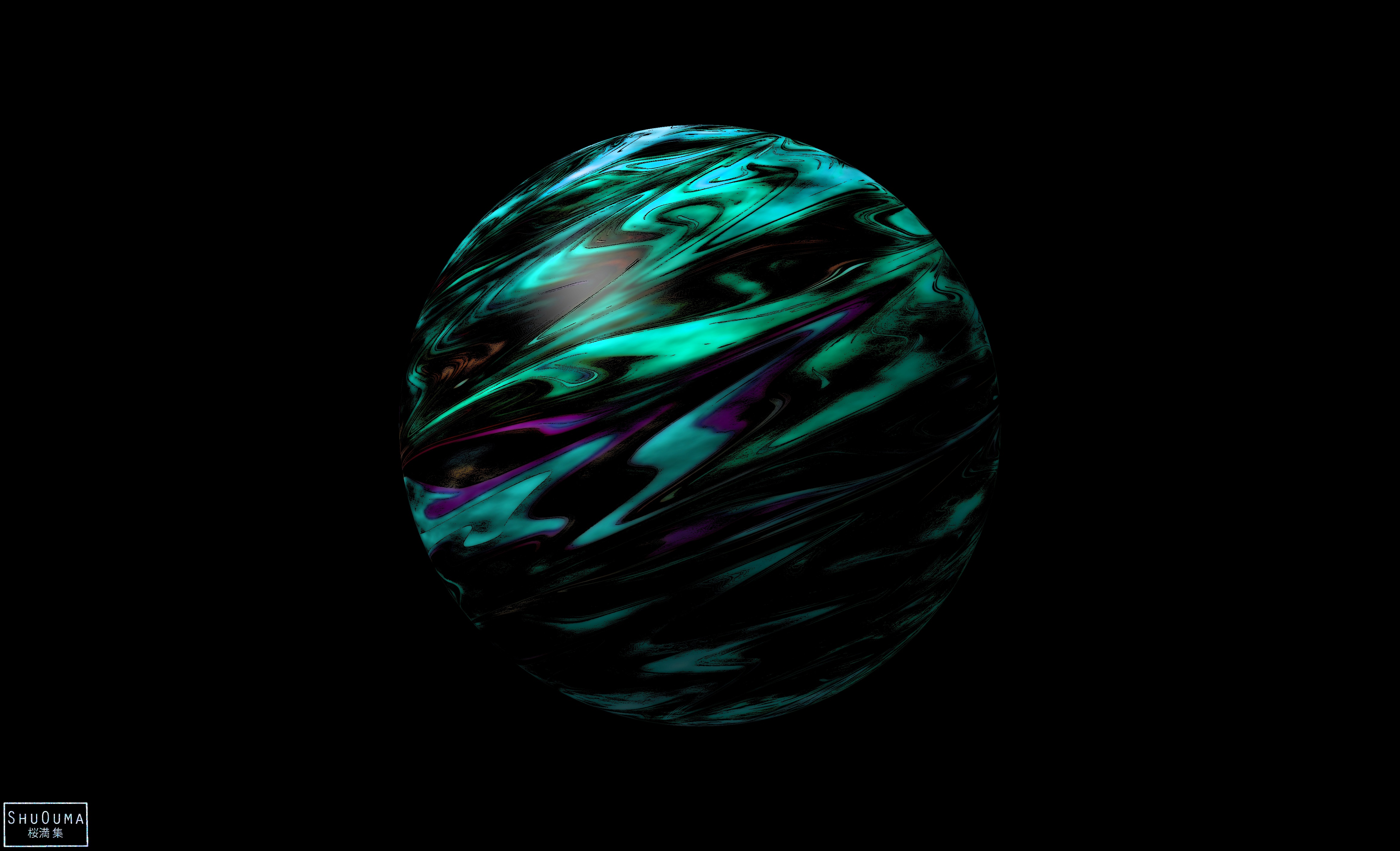 Abstract Sphere 4664x2836
