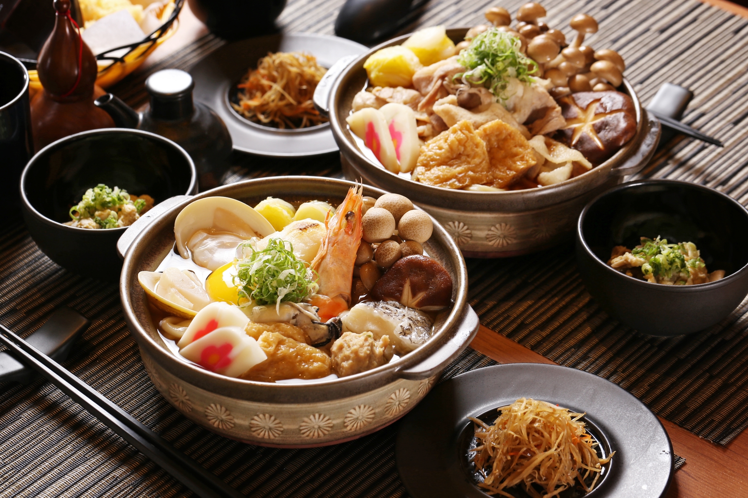 Japanese Food Meal Mushroom Seafood Shrimp 2400x1600