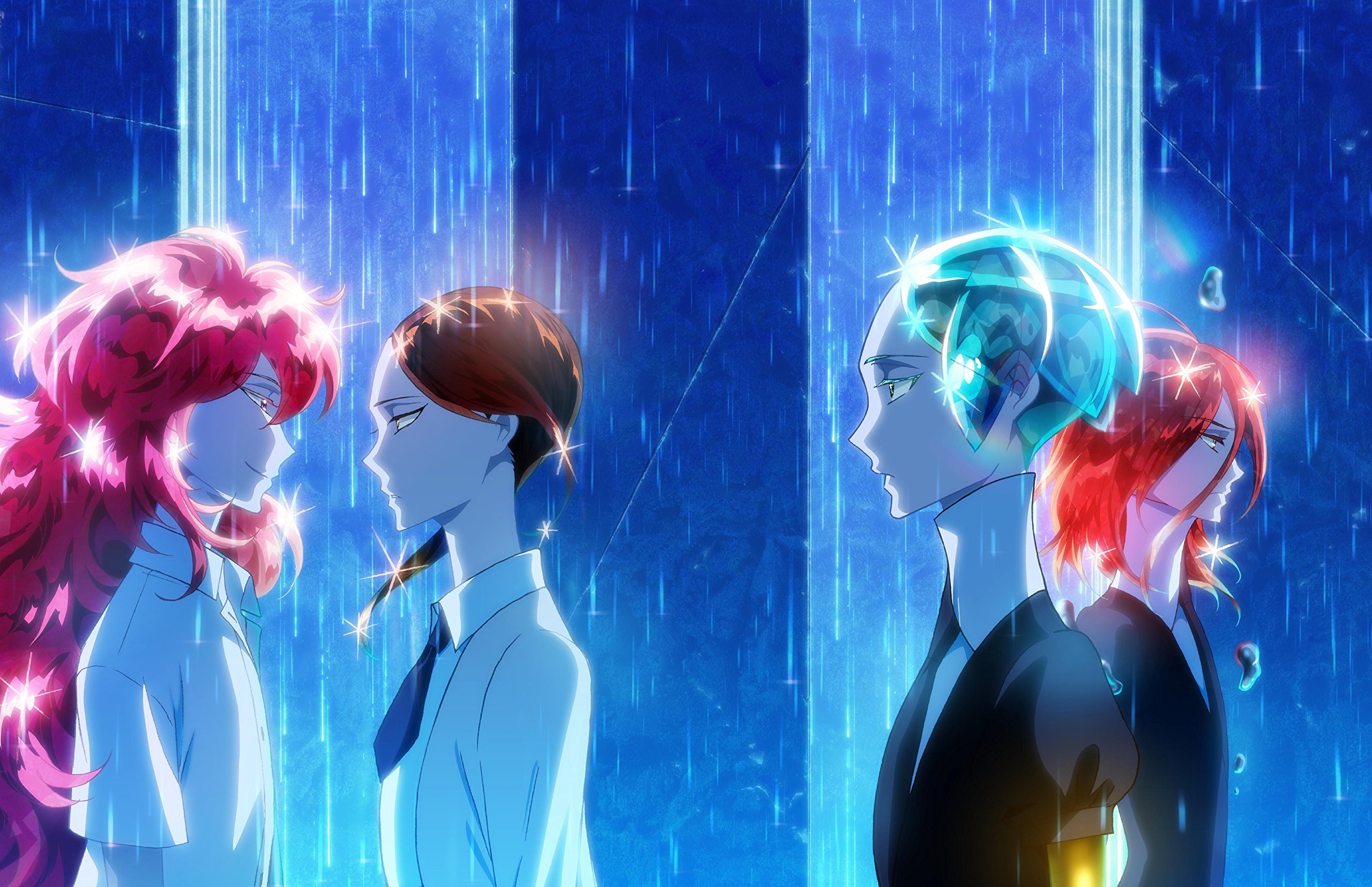 Cinnabar Houseki No Kuni Padparadscha Houseki No Kuni Phosphophyllite Houseki No Kuni Rutile Houseki 2560x1655