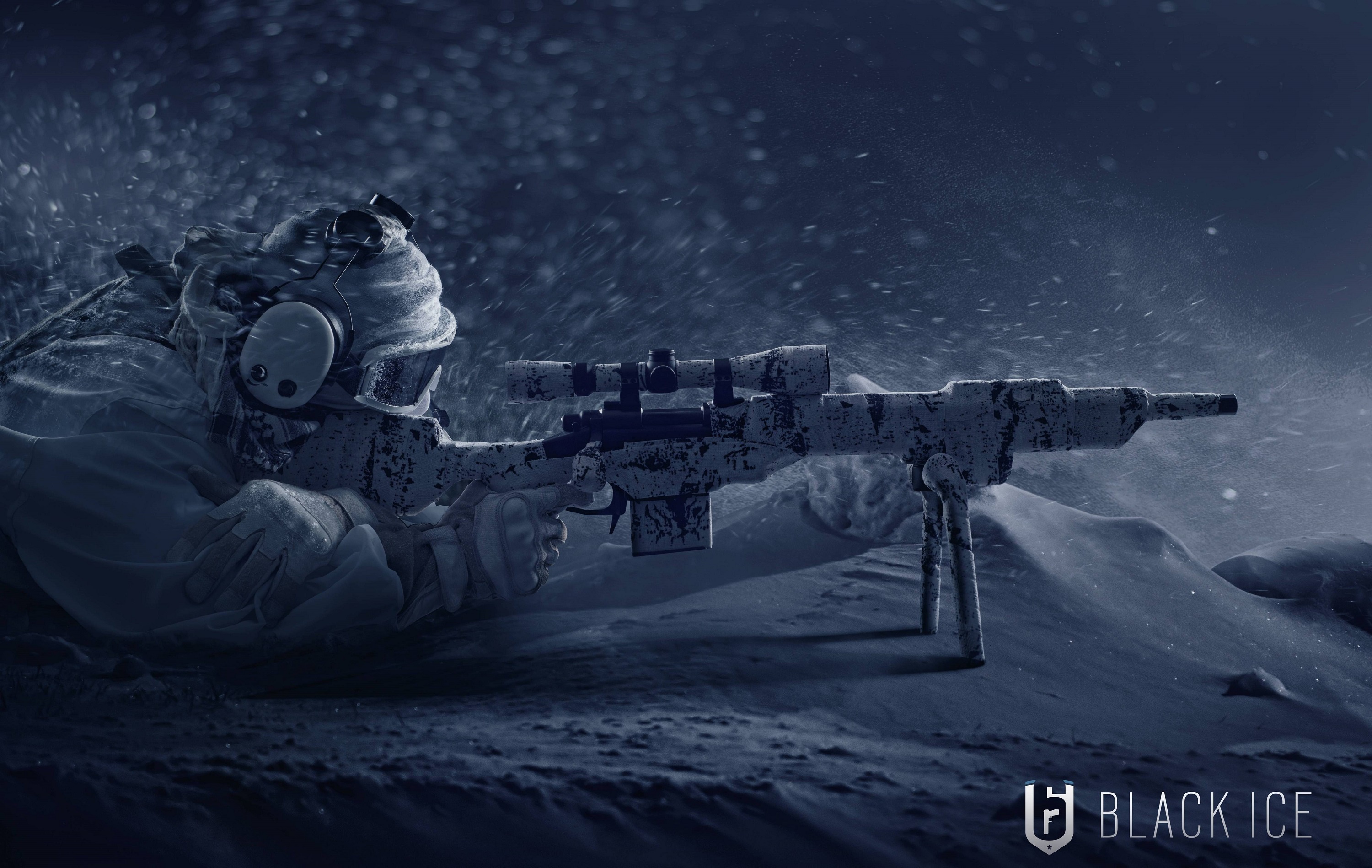 Firearm Gun Sniper Snow Soldier Tom Clancy 039 S Rainbow Six Siege 3000x1897