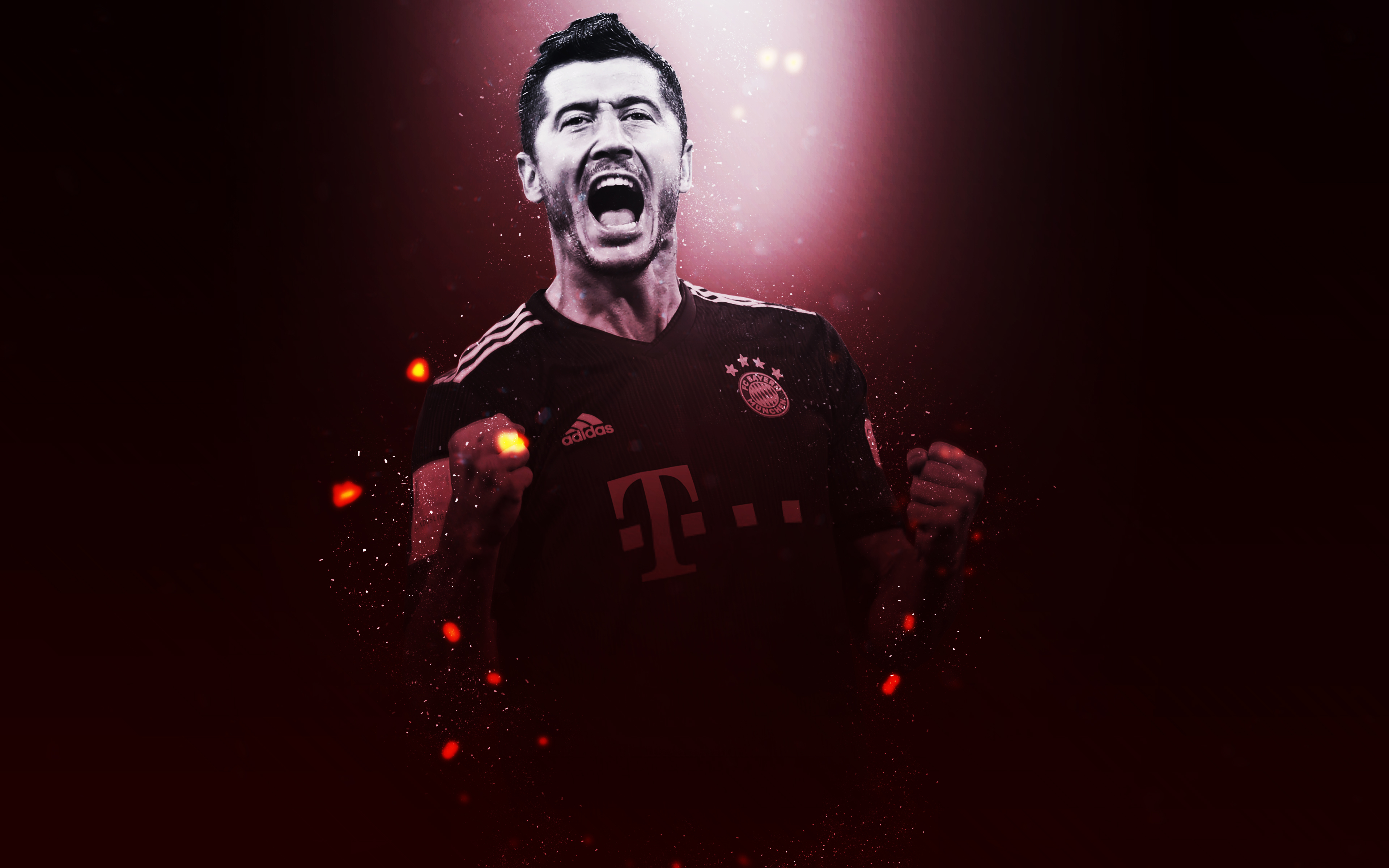 Fc Bayern Munich Polish Robert Lewandowski Soccer 3840x2400