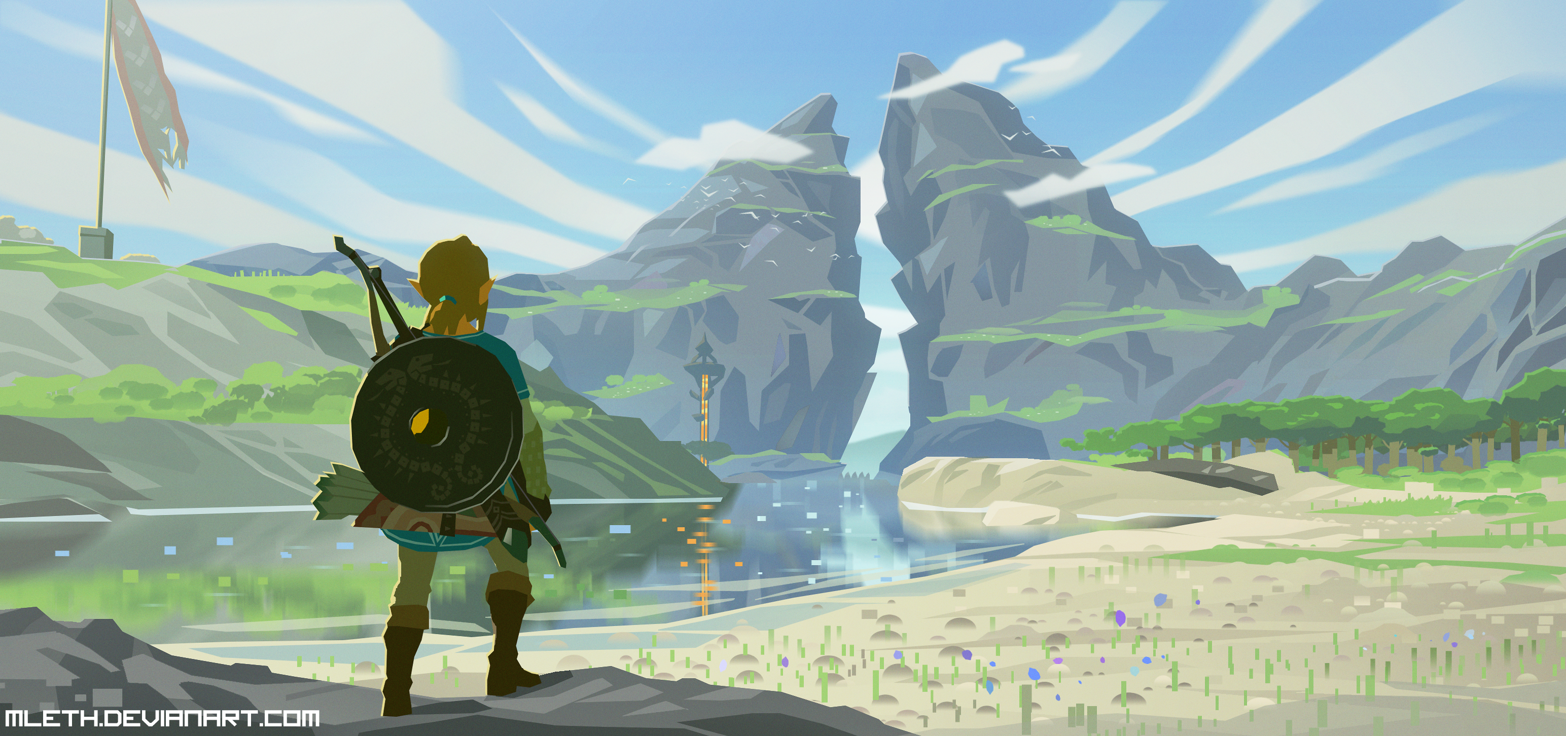 Link The Legend Of Zelda Breath Of The Wild 3088x1452