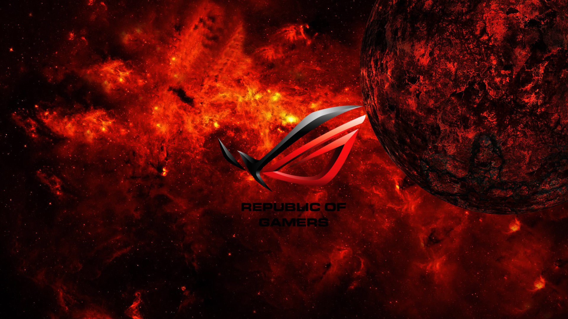 Asus Computer Red Republic Of Gamers 1920x1080