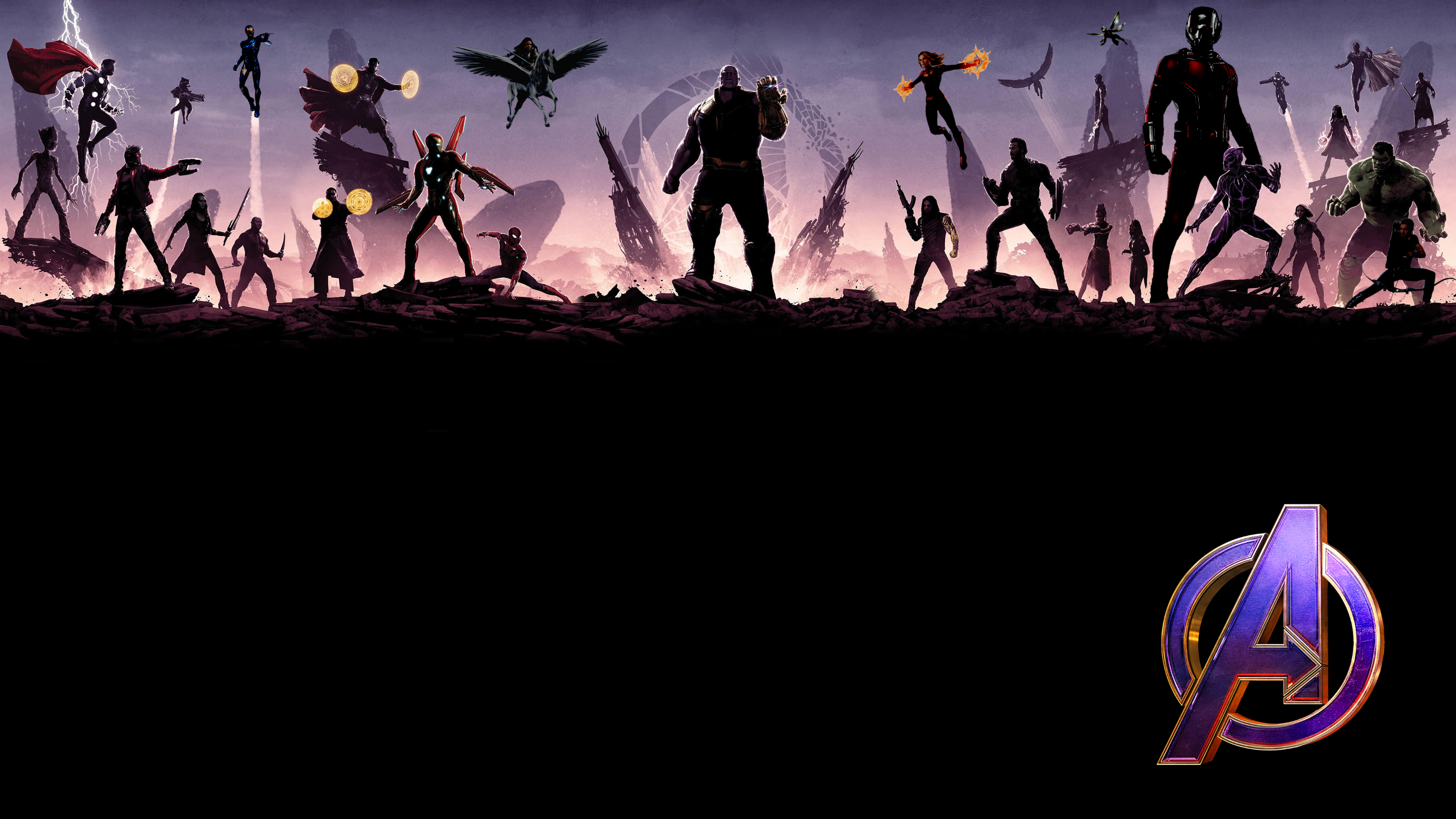 Avengers Endgame Avengers Infinity War Groot Thor Star Lord Rocket Raccoon Gamora Drax The Destroyer 3840x2160