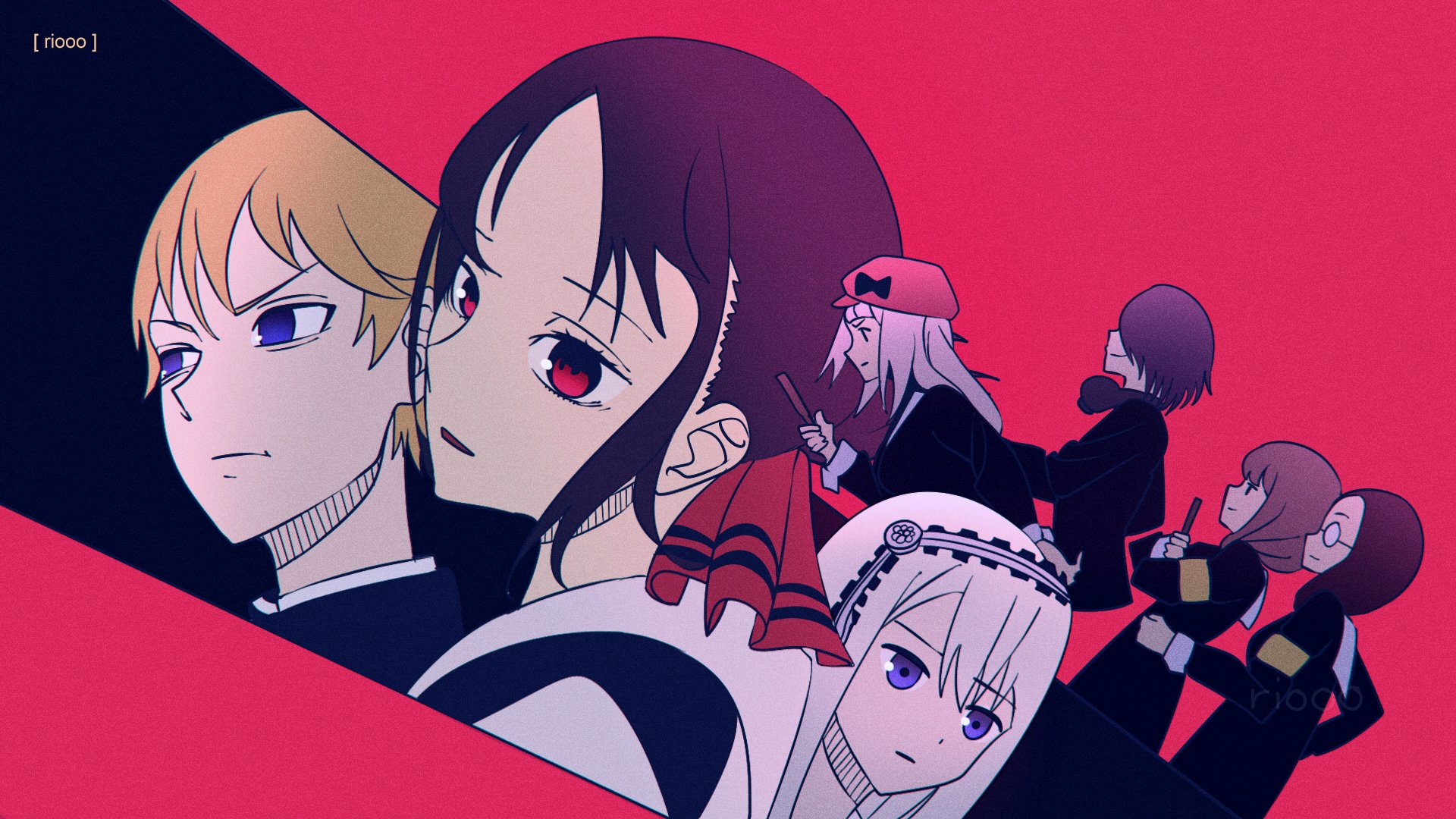 Chika Fujiwara Kaguya Shinomiya Kei Shirogane Miyuki Shirogane 1920x1080