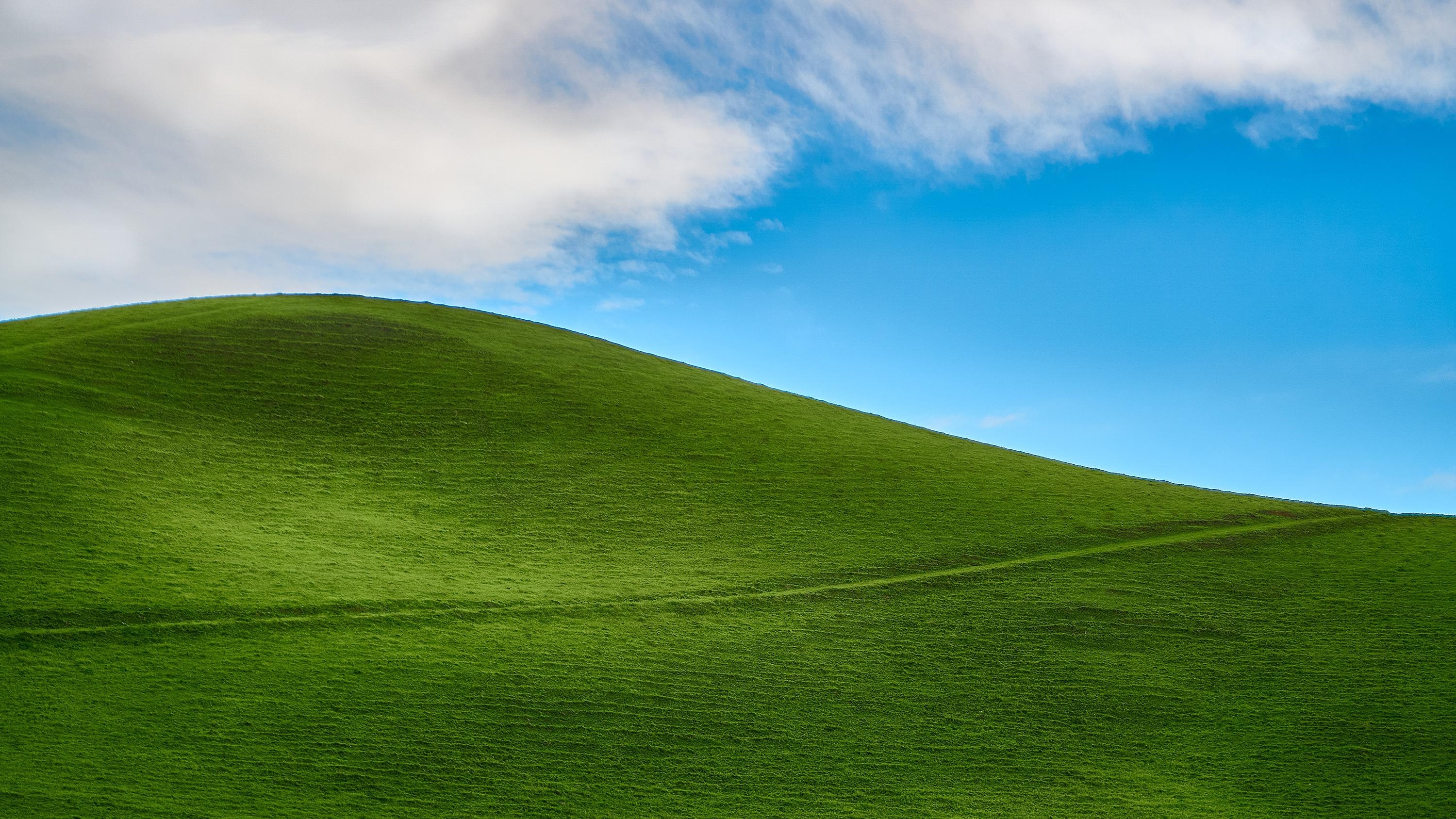Grass Hill Nature Sky Wallpaper - Resolution:3000x1688 - ID:1094003