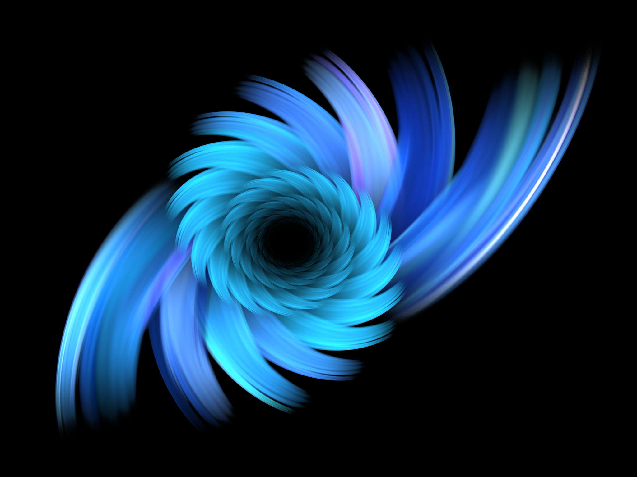 Apophysis Software Artistic Blue Digital Art Vortex 2048x1536