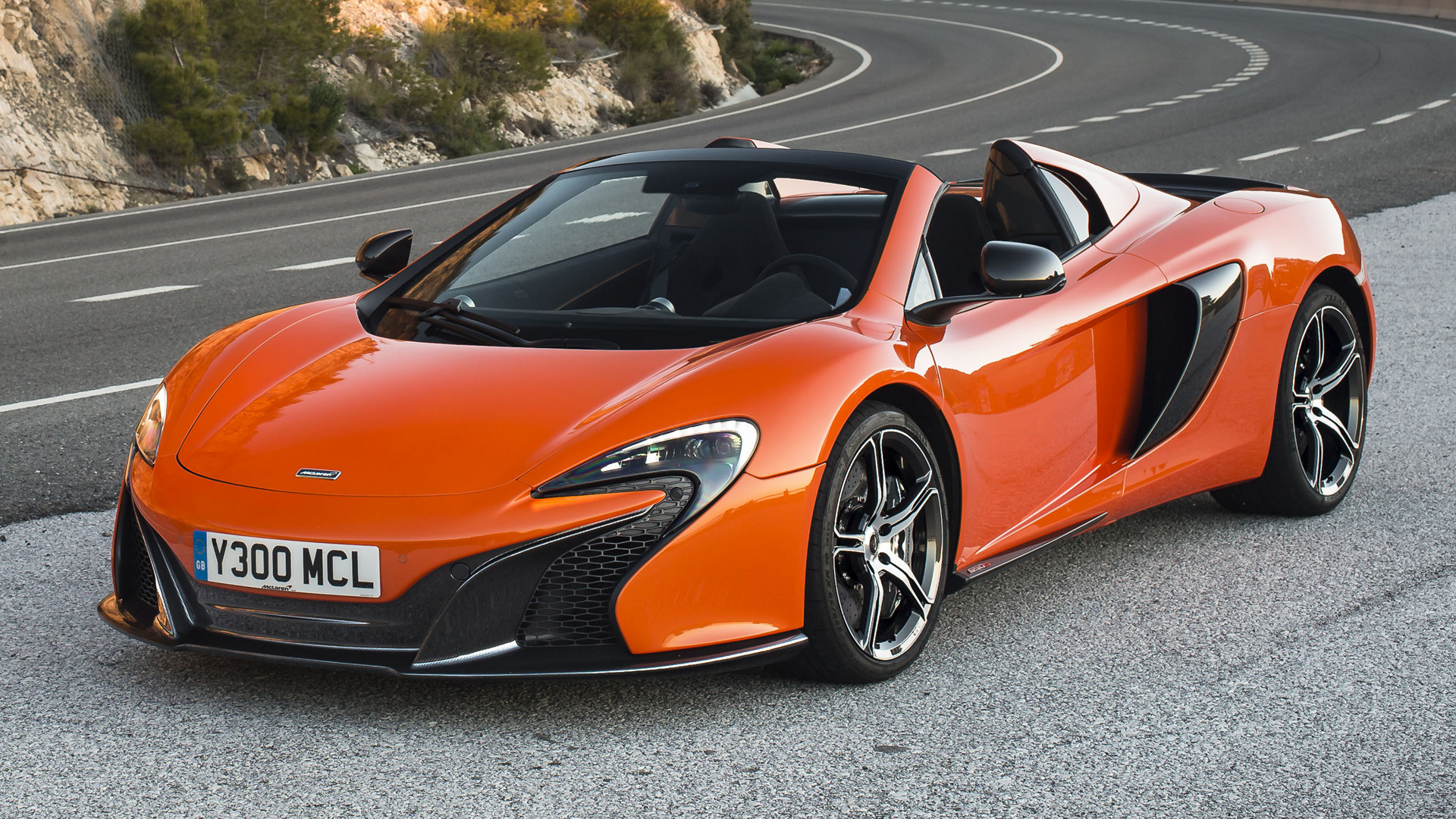 Mclaren 650s Spider Orange Car Sport Car 1920x1080