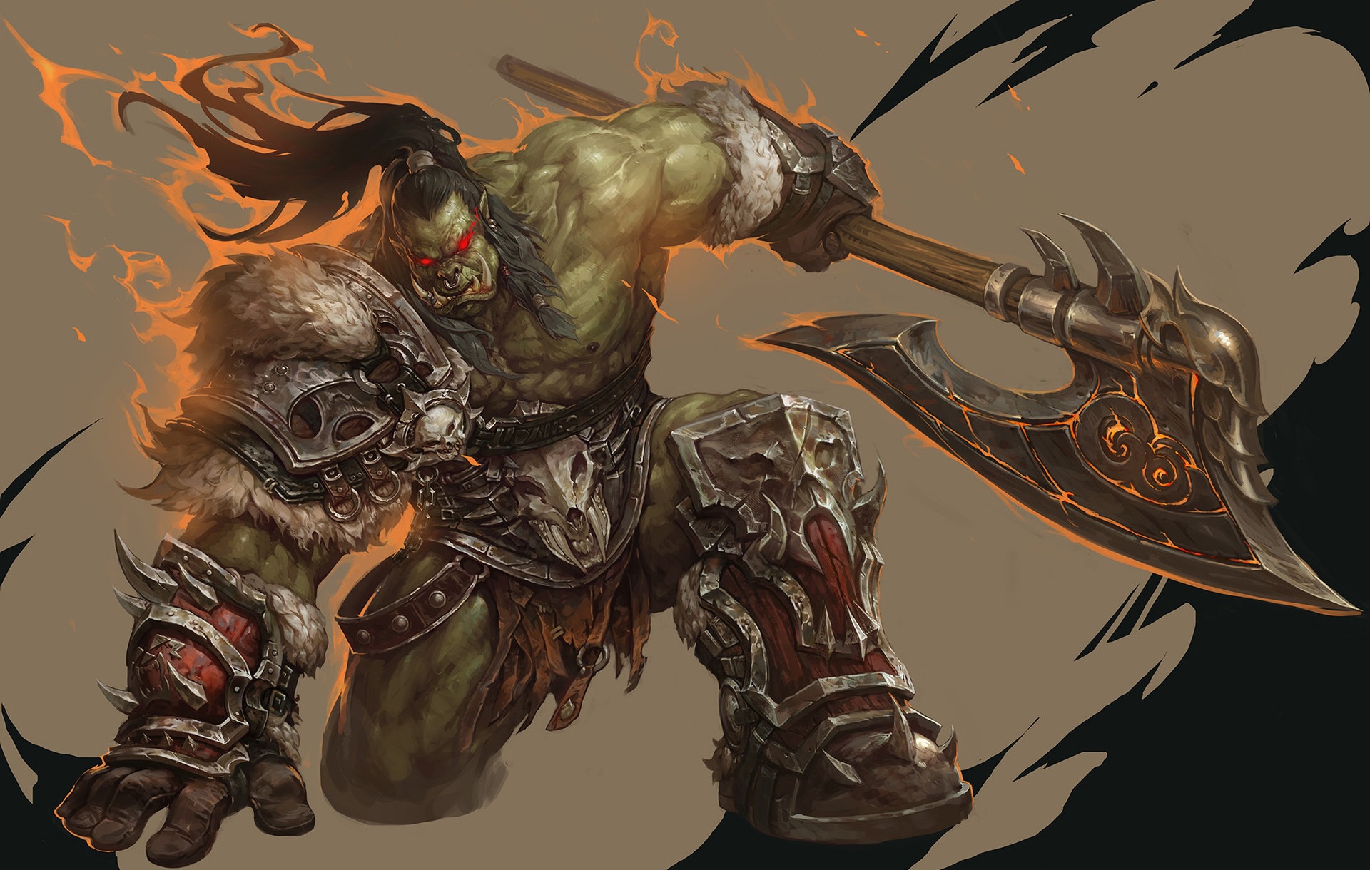 Grom Hellscream Orc Warrior World Of Warcraft 1920x1220