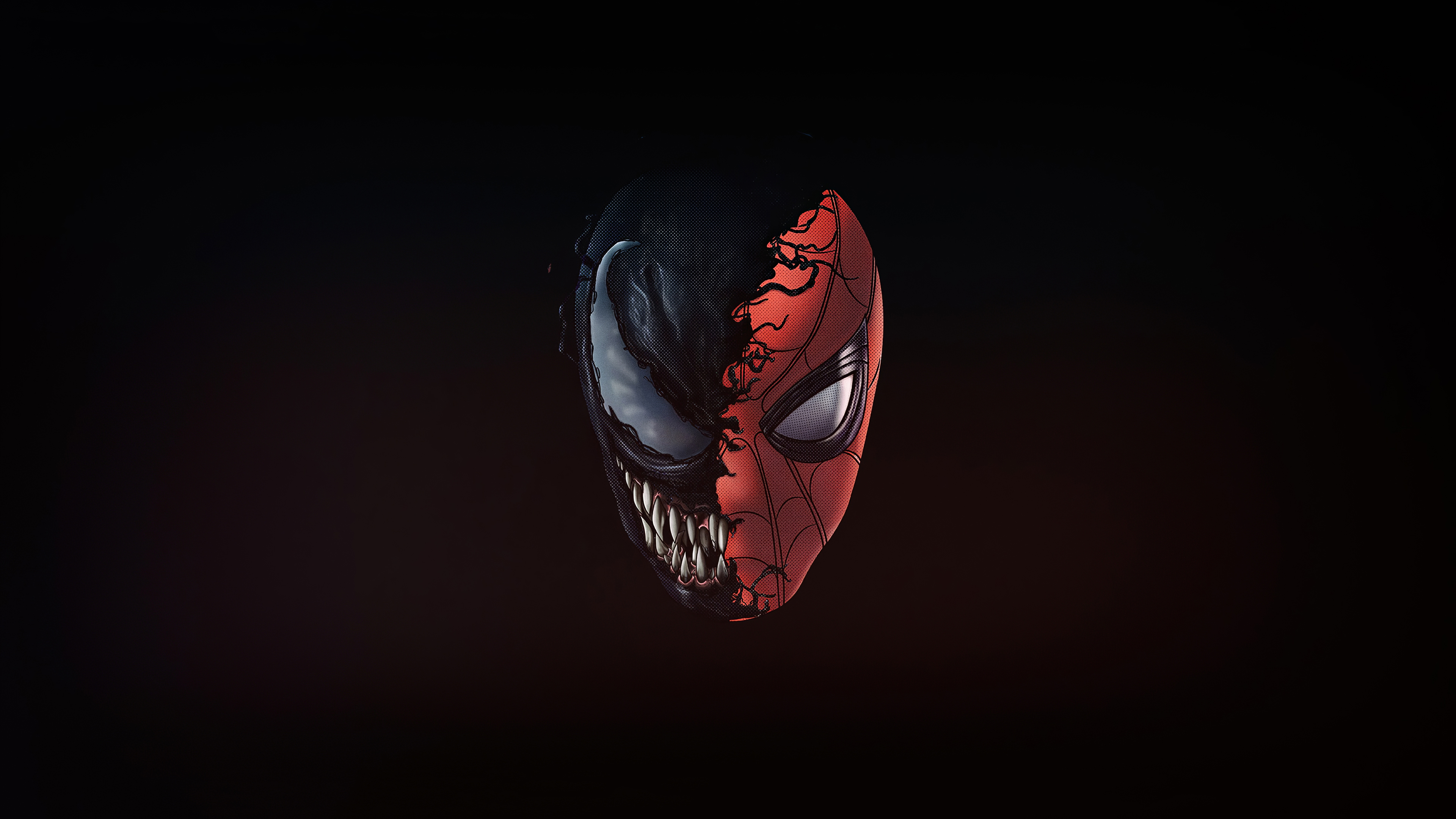 Marvel Comics Minimalist Spider Man Venom 3840x2160