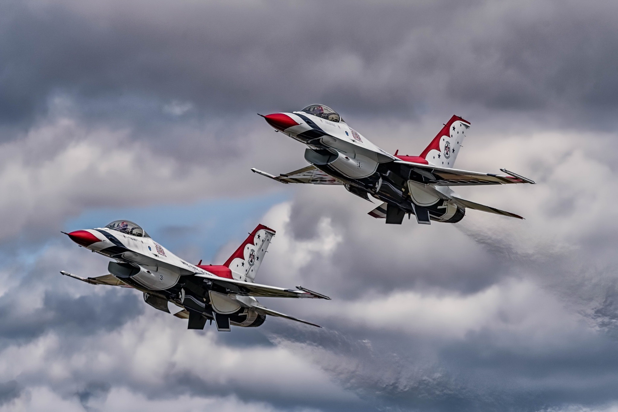 Aircraft Jet Fighter United States Air Force Thunderbirds 2048x1367