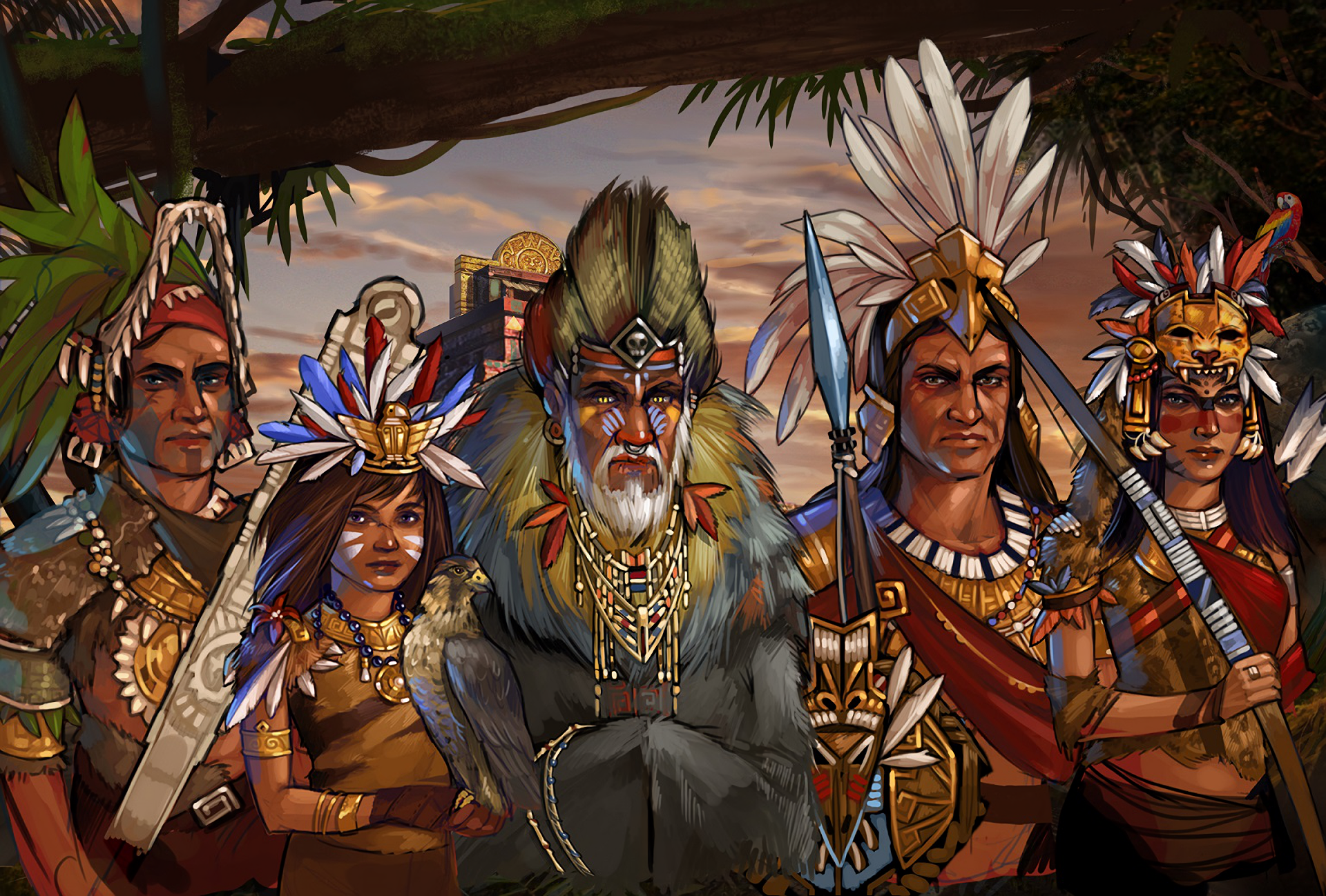 Feather Forge Of Empires Native American Warrior 1920x1298