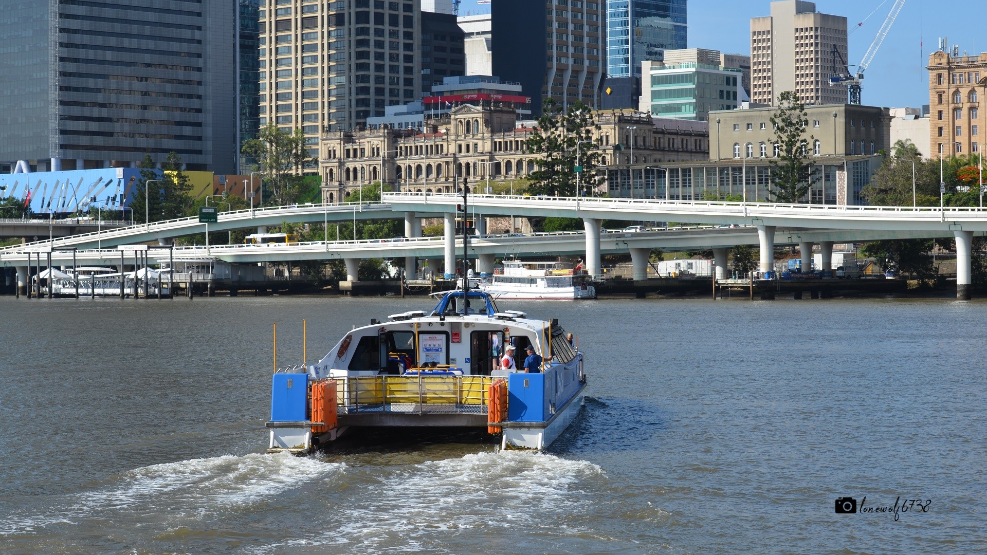 Brisbane Building Ferry Freeway 1920x1080