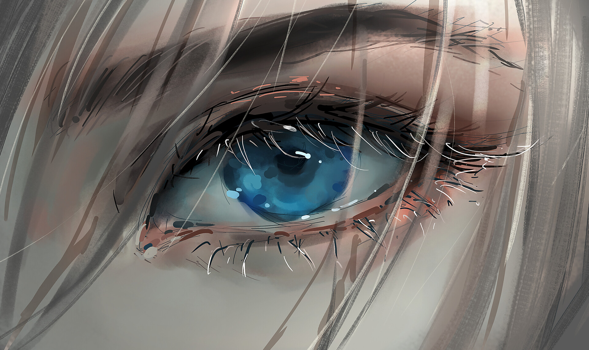 Blue Eyes Close Up Eye Girl Woman 1920x1142