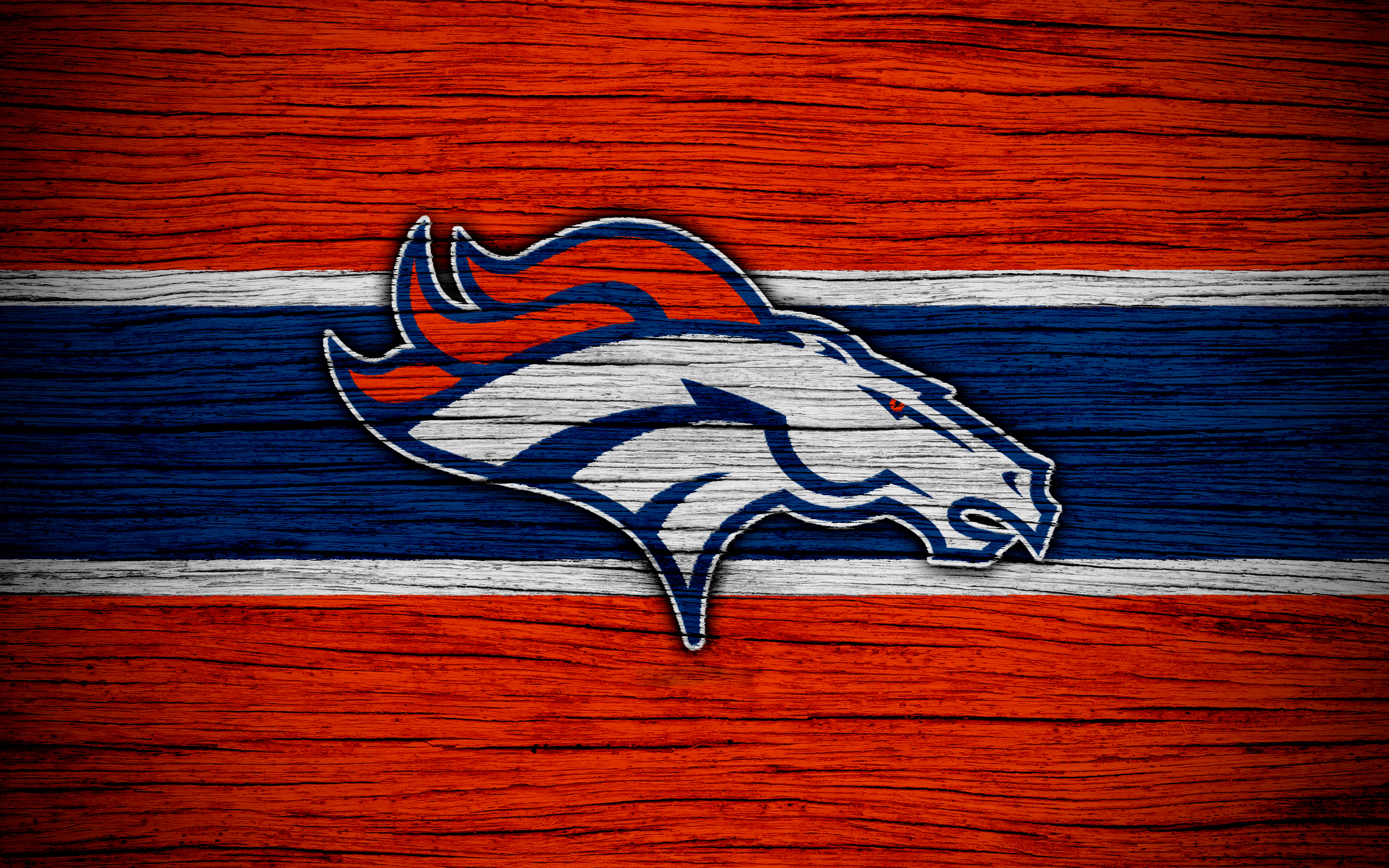 Denver Broncos Emblem Logo Nfl 3840x2400