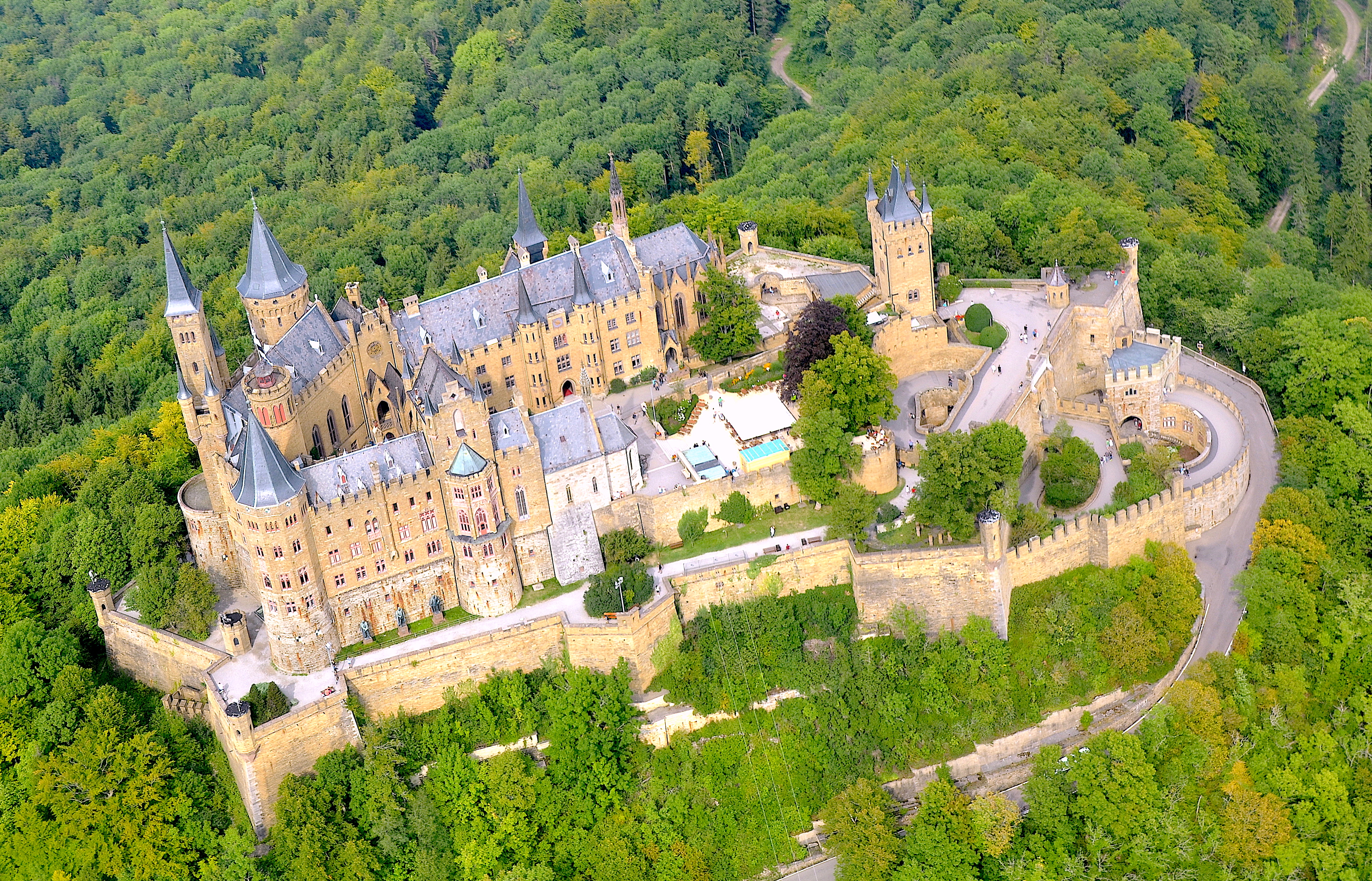 Castle Germany Hilltop Hohenzollern Castle 4242x2724