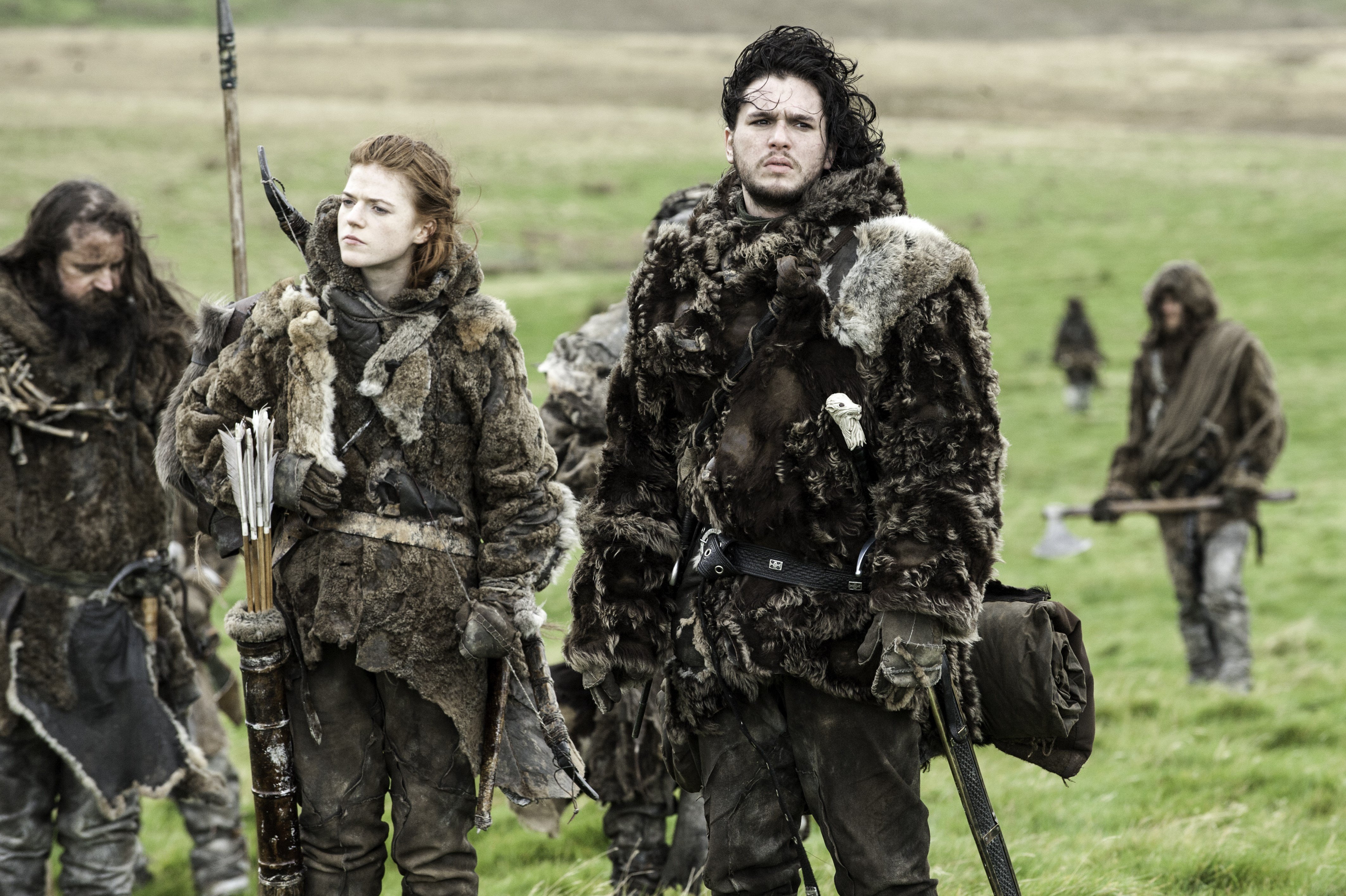 Jon Snow Kit Harington Rose Leslie Ygritte Game Of Thrones 4250x2830