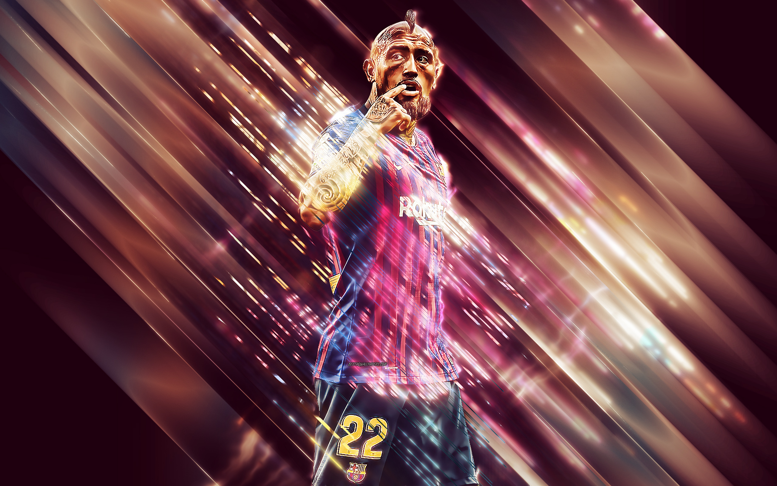 Arturo Vidal Chilean Fc Barcelona Soccer 2560x1600