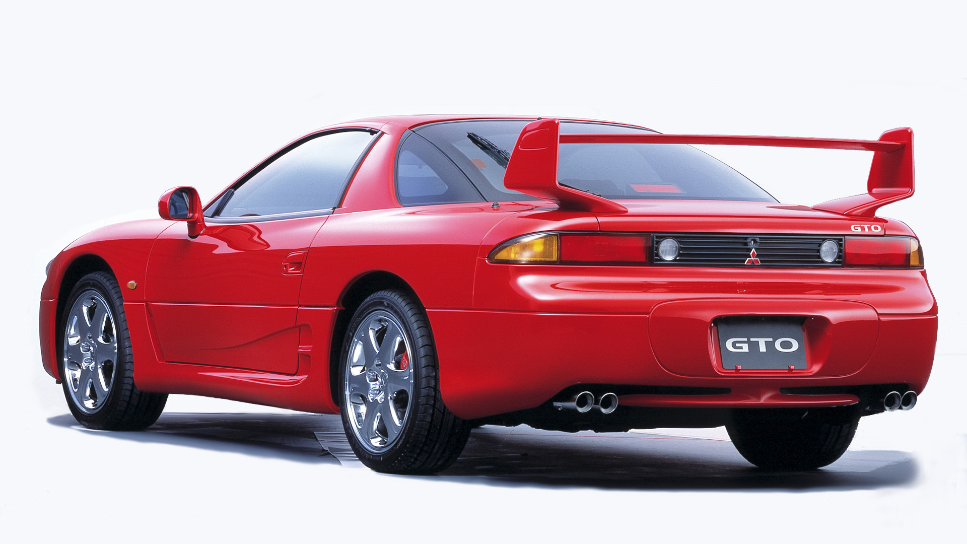 Coupe Mitsubishi 3000gt Red Car Sport Car 1920x1080