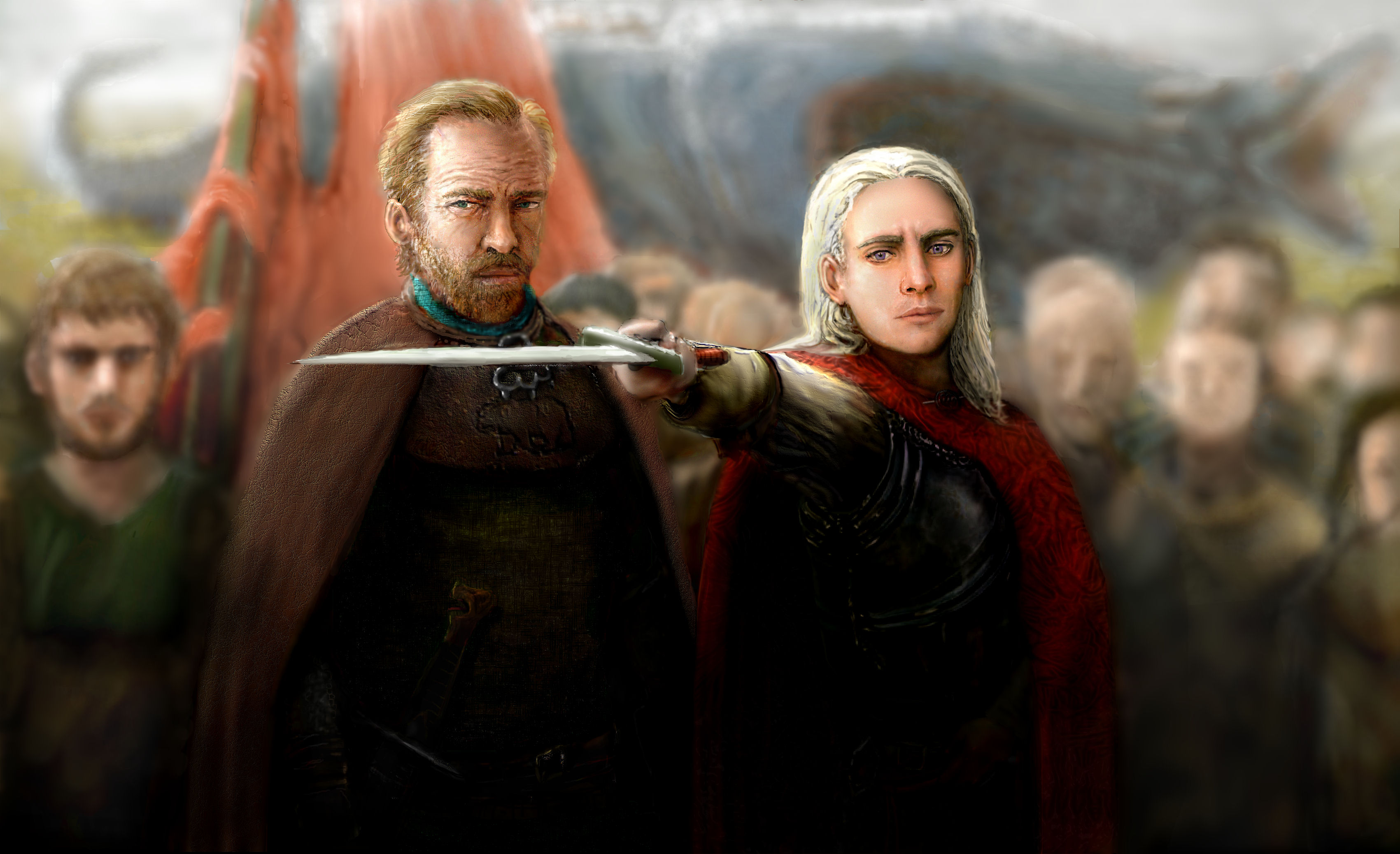 Jorah Mormont Viserys Targaryen 3401x2076