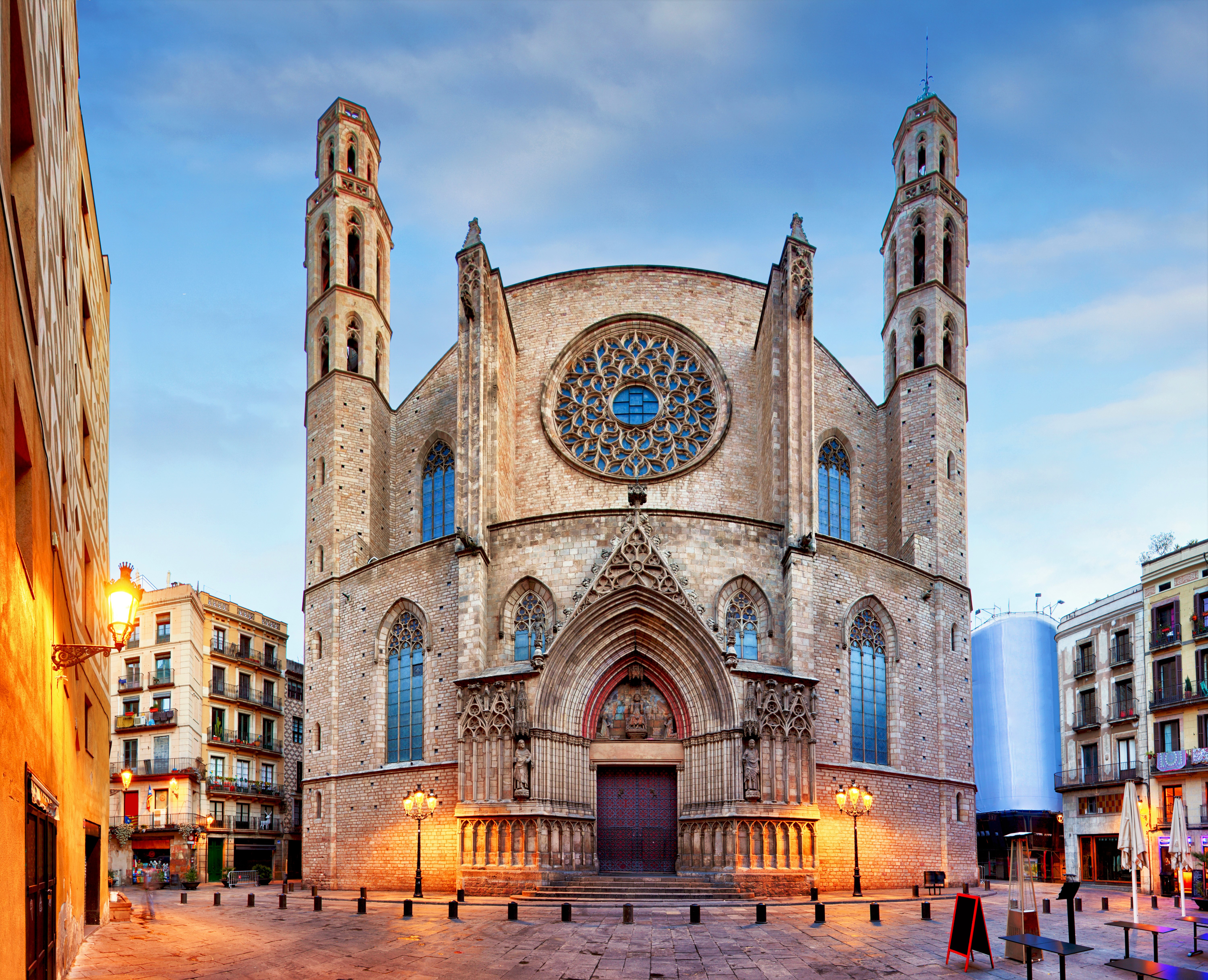 Architecture Barcelona Cathedral Church Religious Santa Maria Del Mar Spain 6000x4865