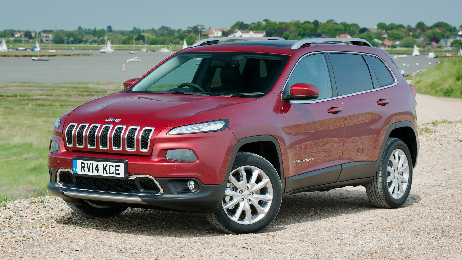 Car Crossover Car Jeep Cherokee Limited Red Car Suv 1920x1080