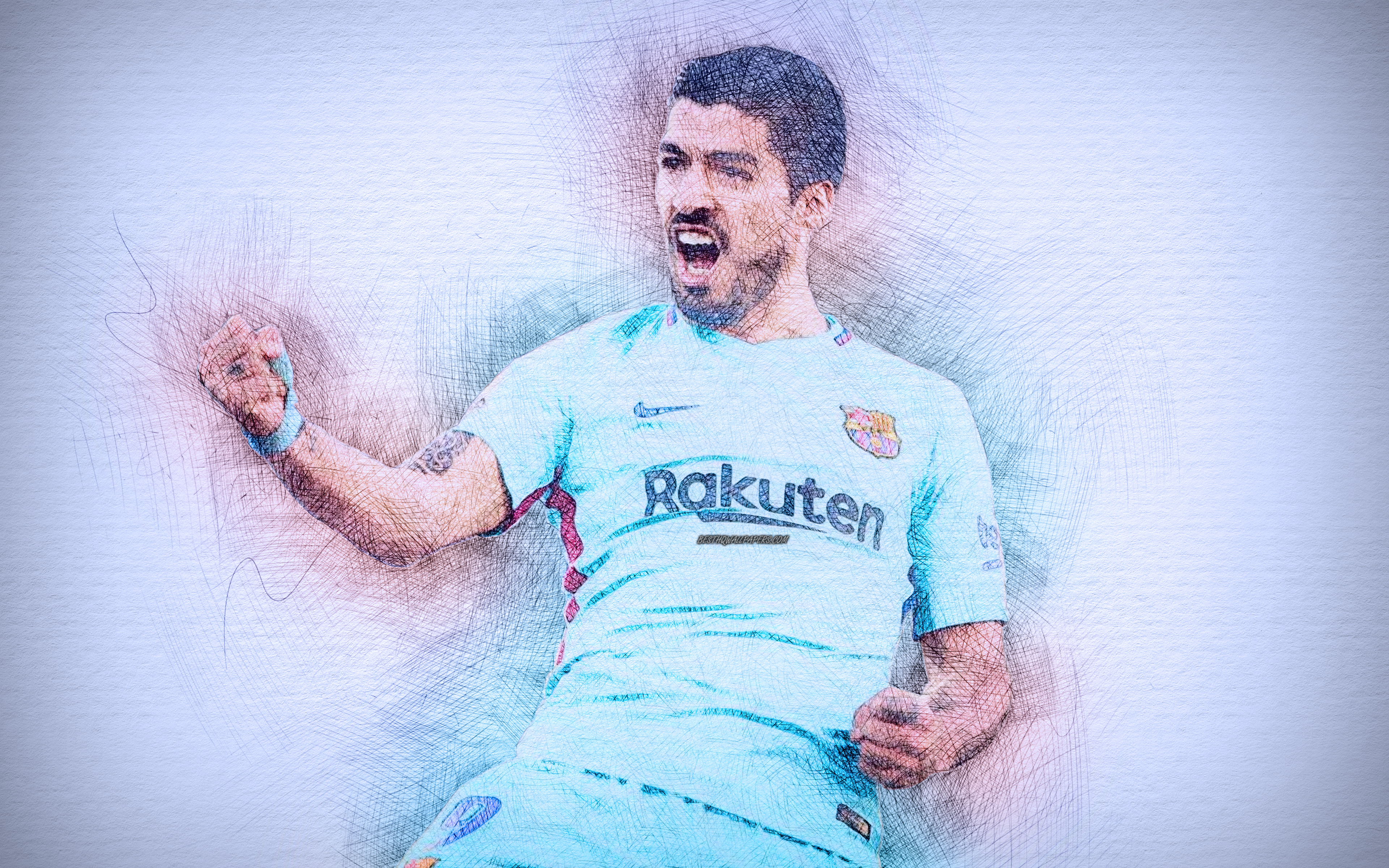 Fc Barcelona Luis Suarez Soccer Uruguayan 3840x2400