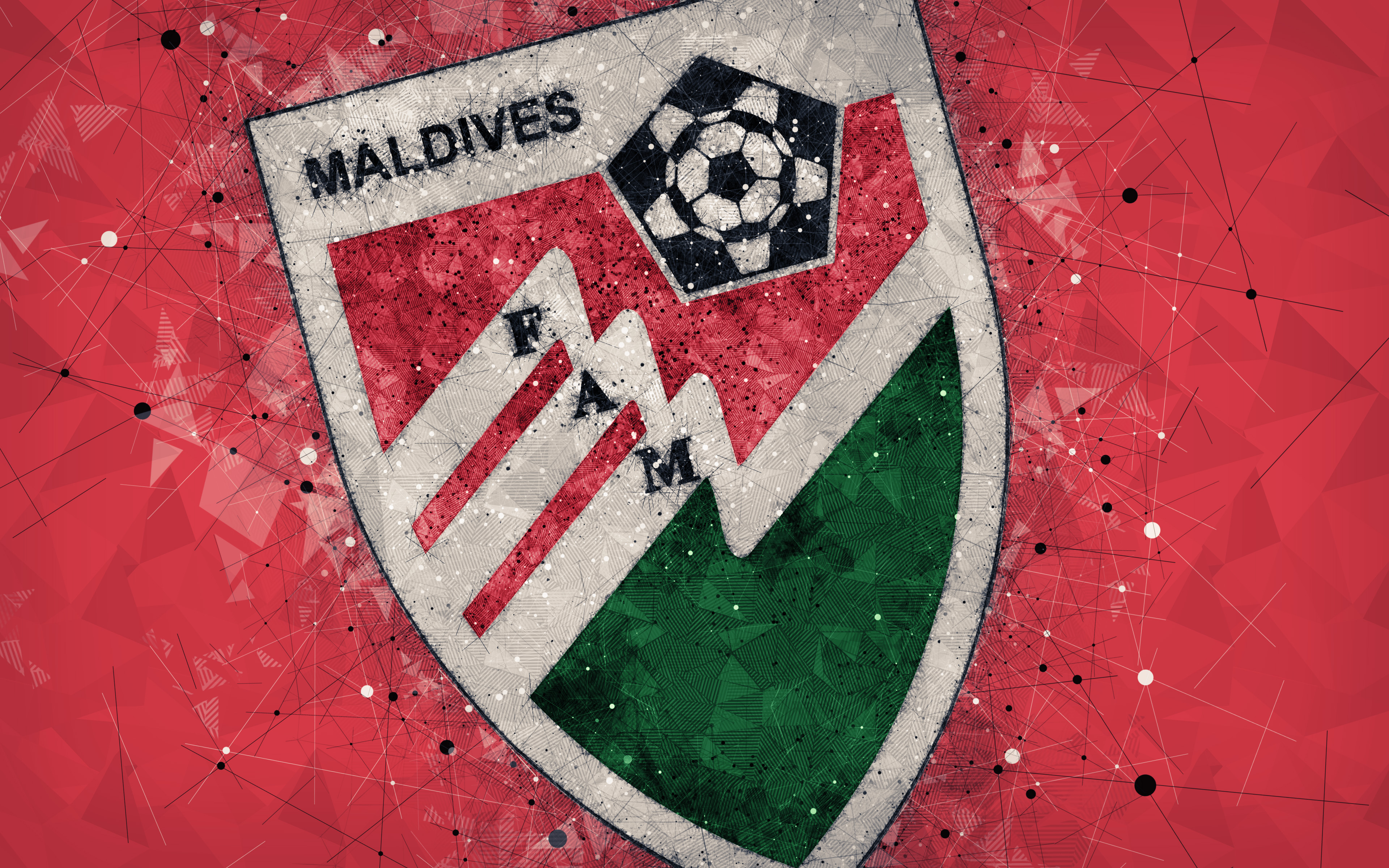 Emblem Logo Maldives Soccer 3840x2400