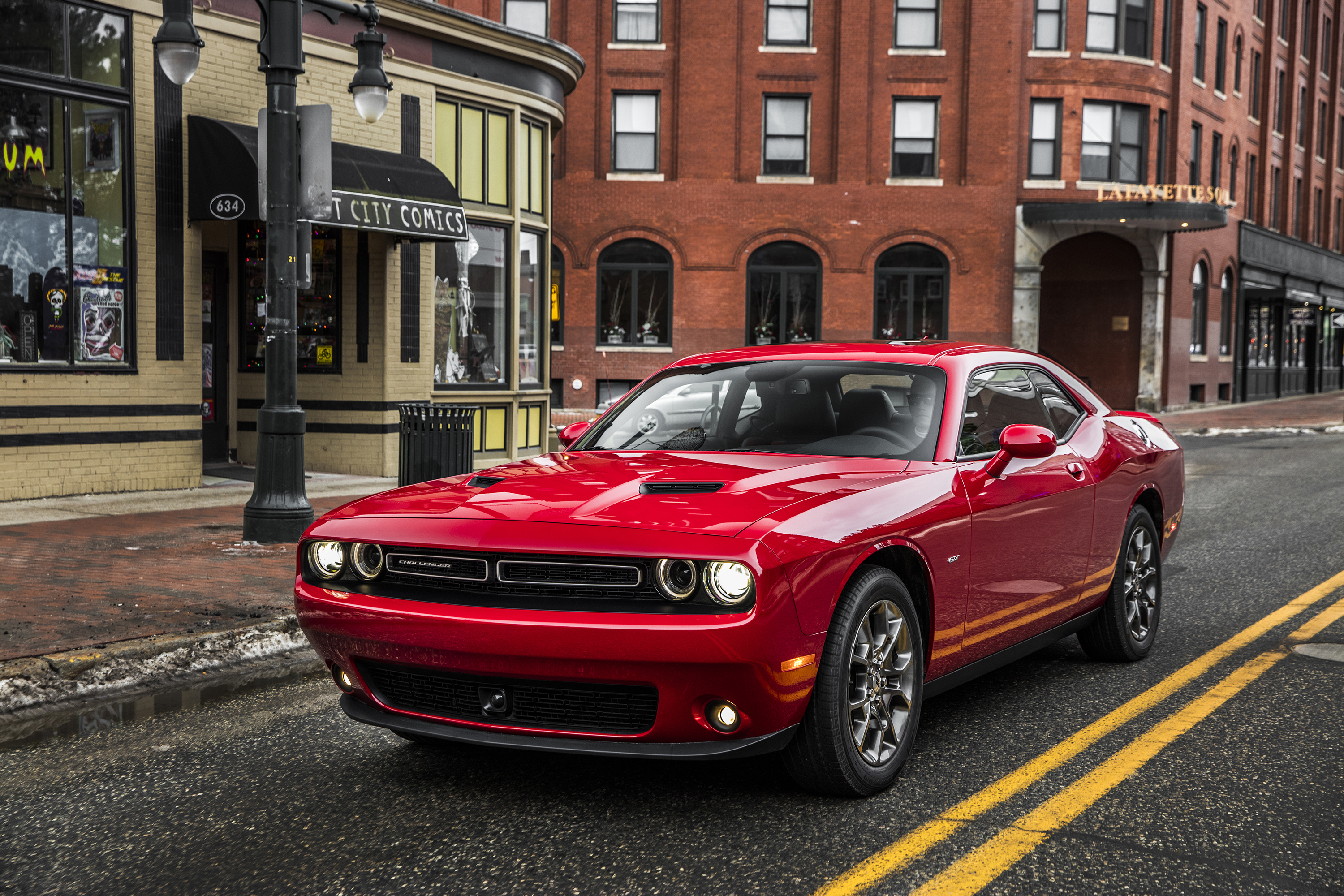 Car Dodge Dodge Challenger Muscle Car Red Car Vehicle 3000x2000
