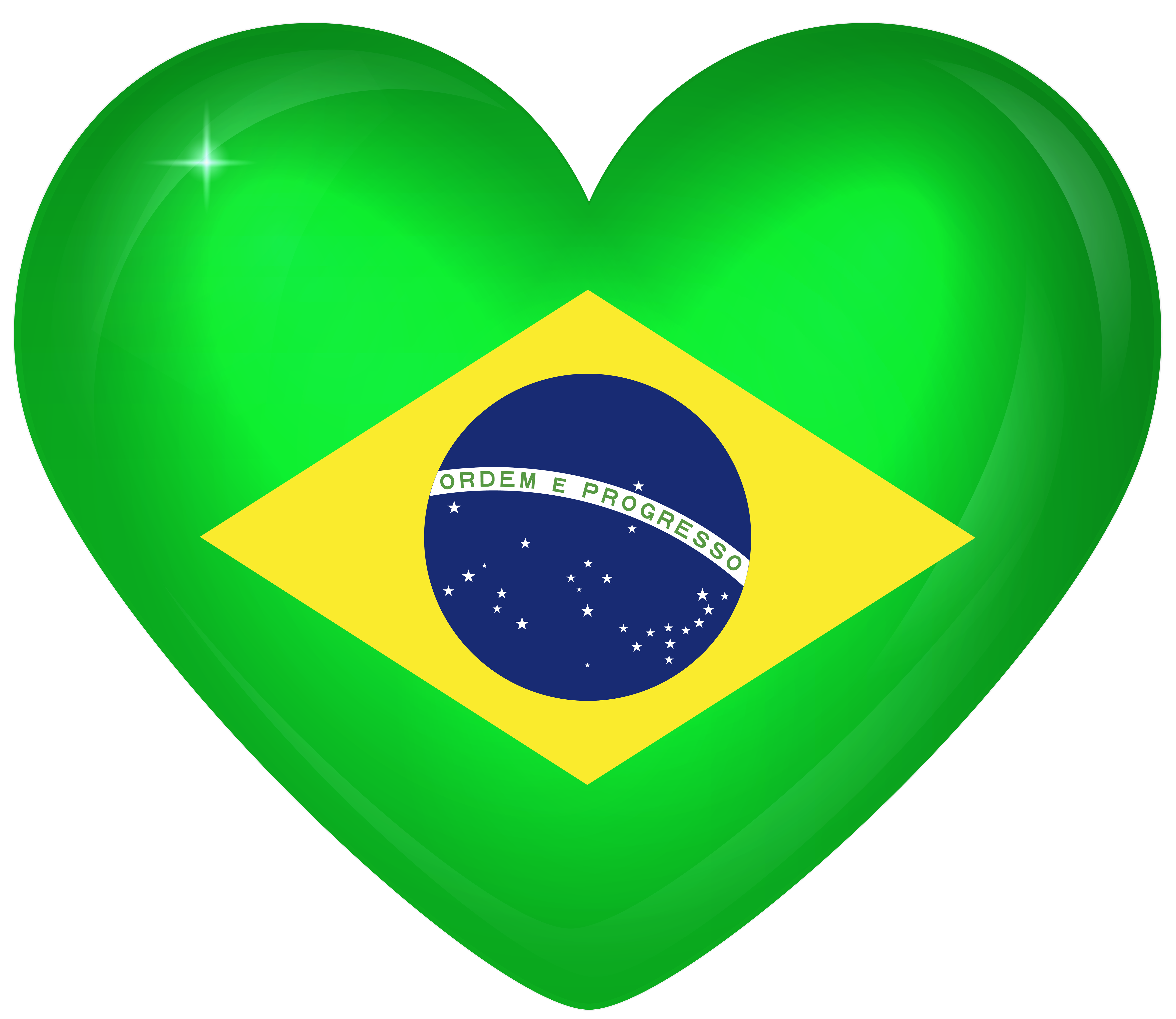 Flag Flag Of Brazil Heart 6000x5200