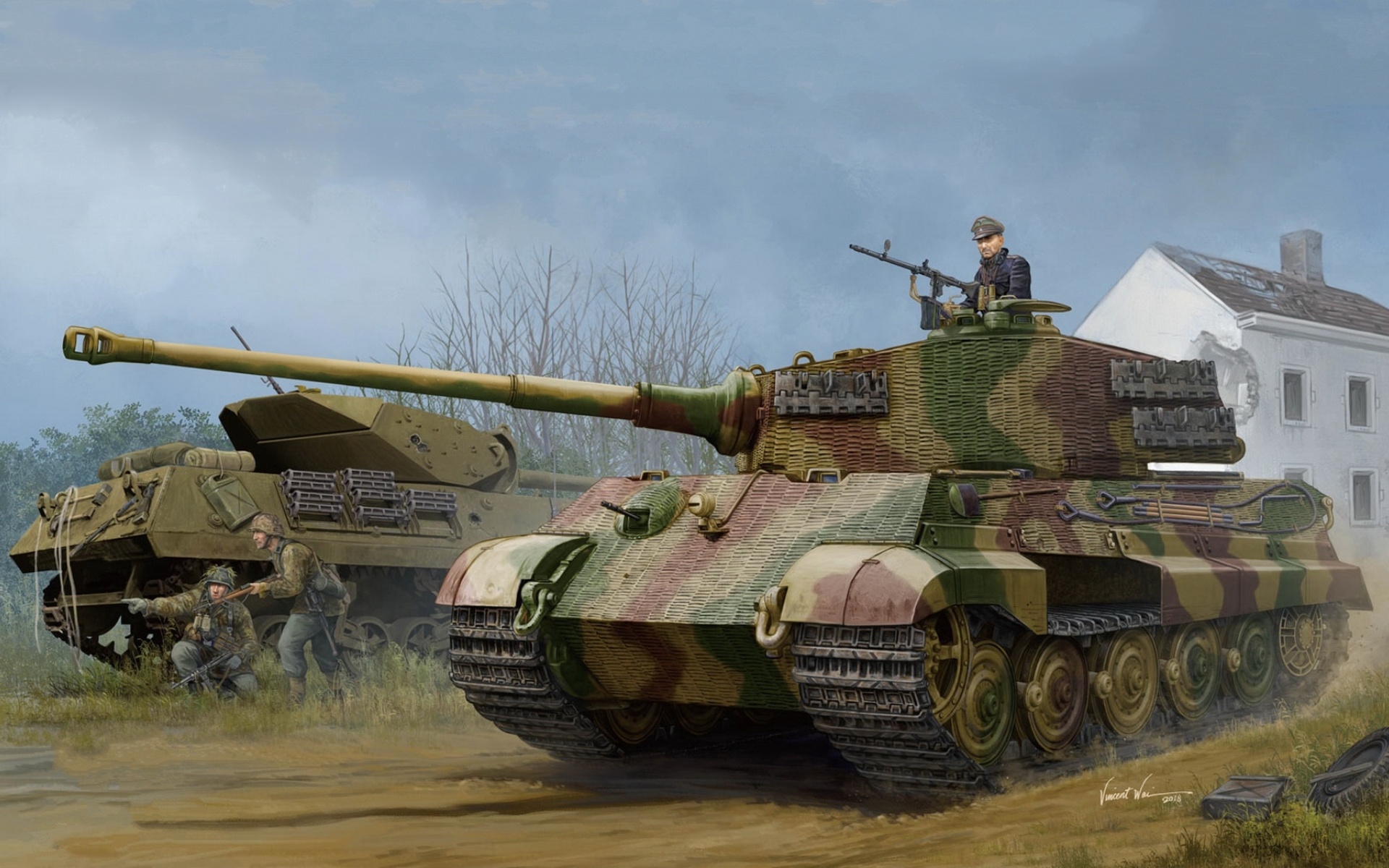 Artistic Tank Tiger Ii 1920x1200