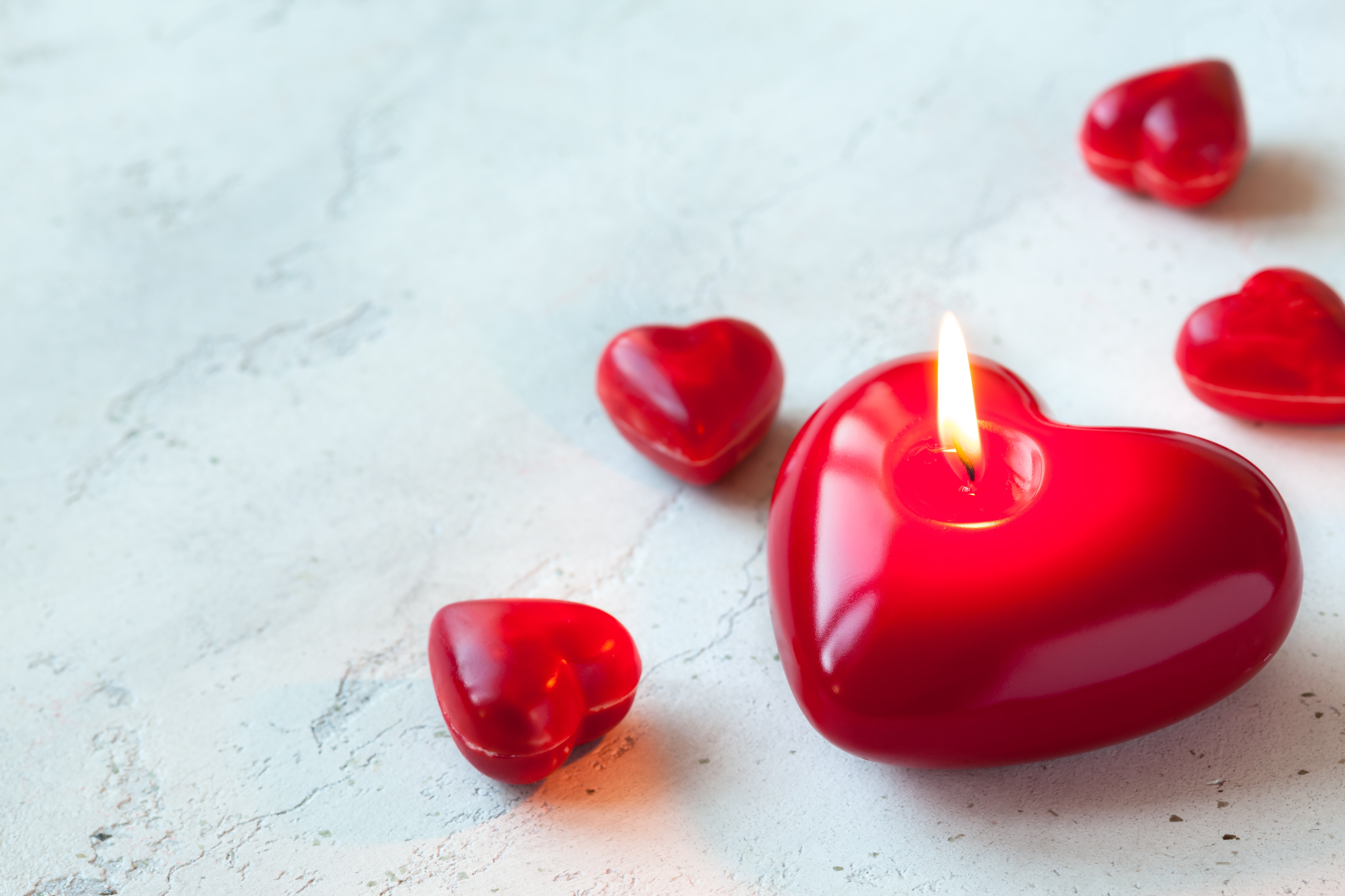 Candle Heart Romantic 5616x3744