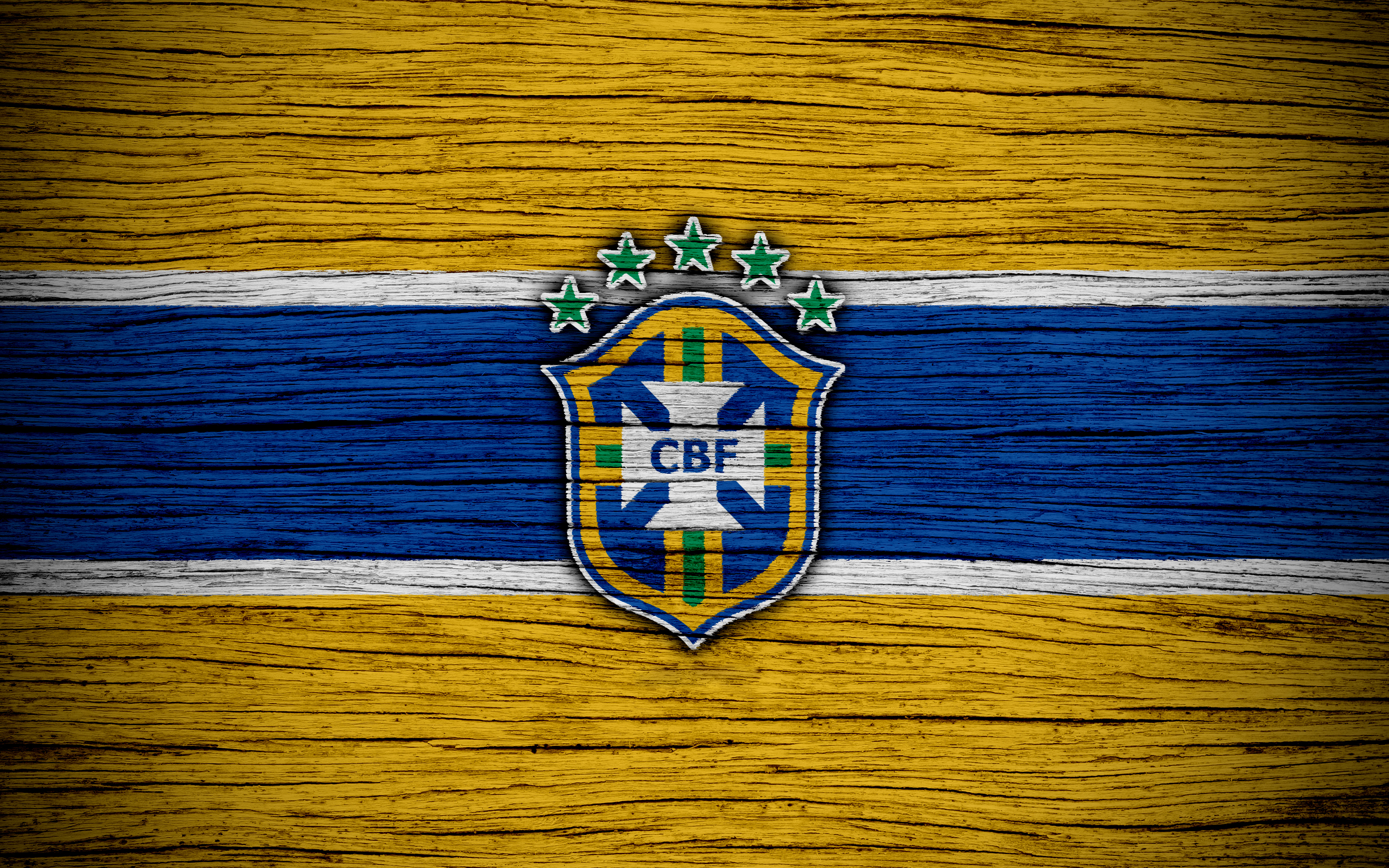 Brazil Emblem Logo Soccer 3840x2400