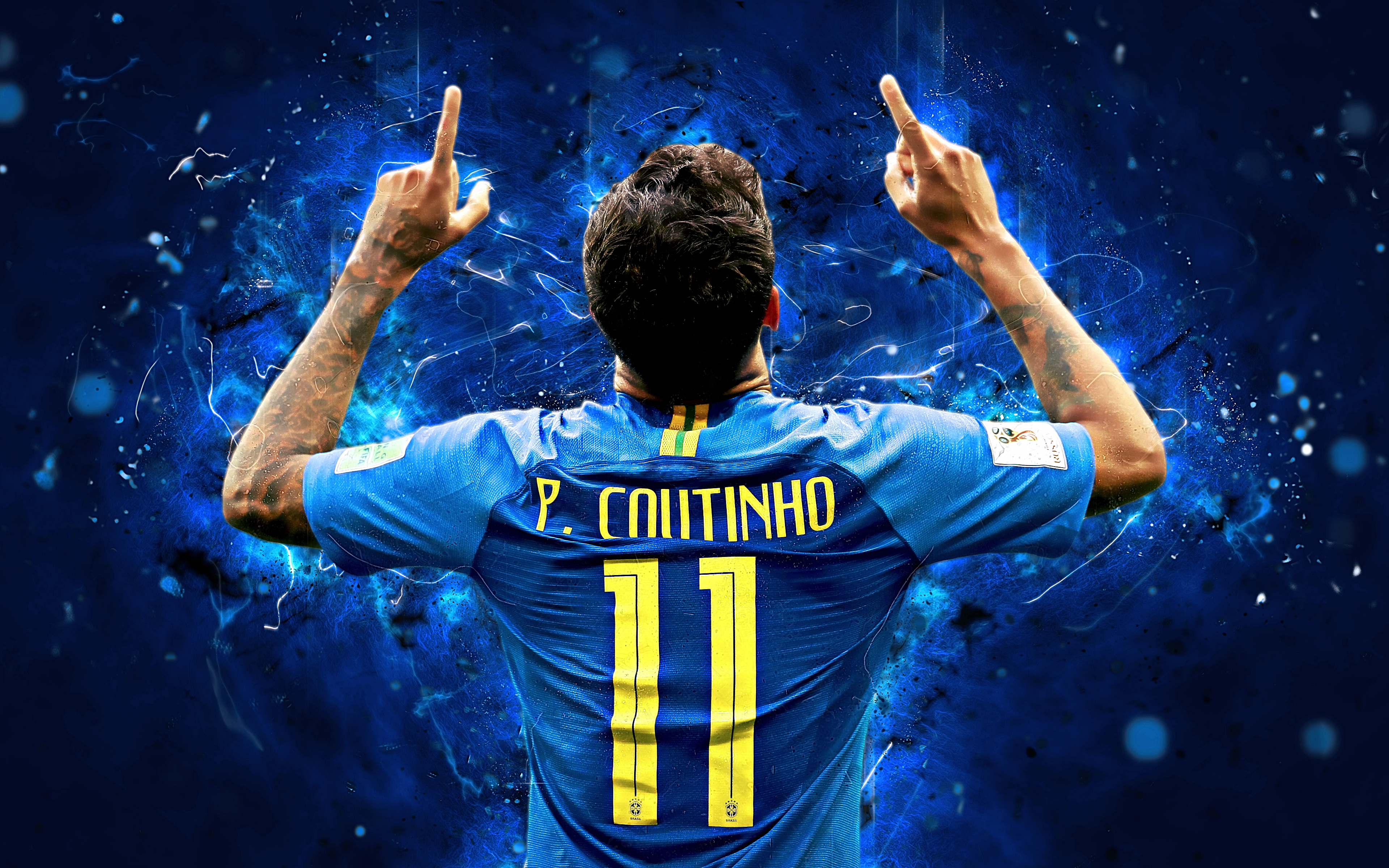 Brazilian Philippe Coutinho Soccer 3840x2400