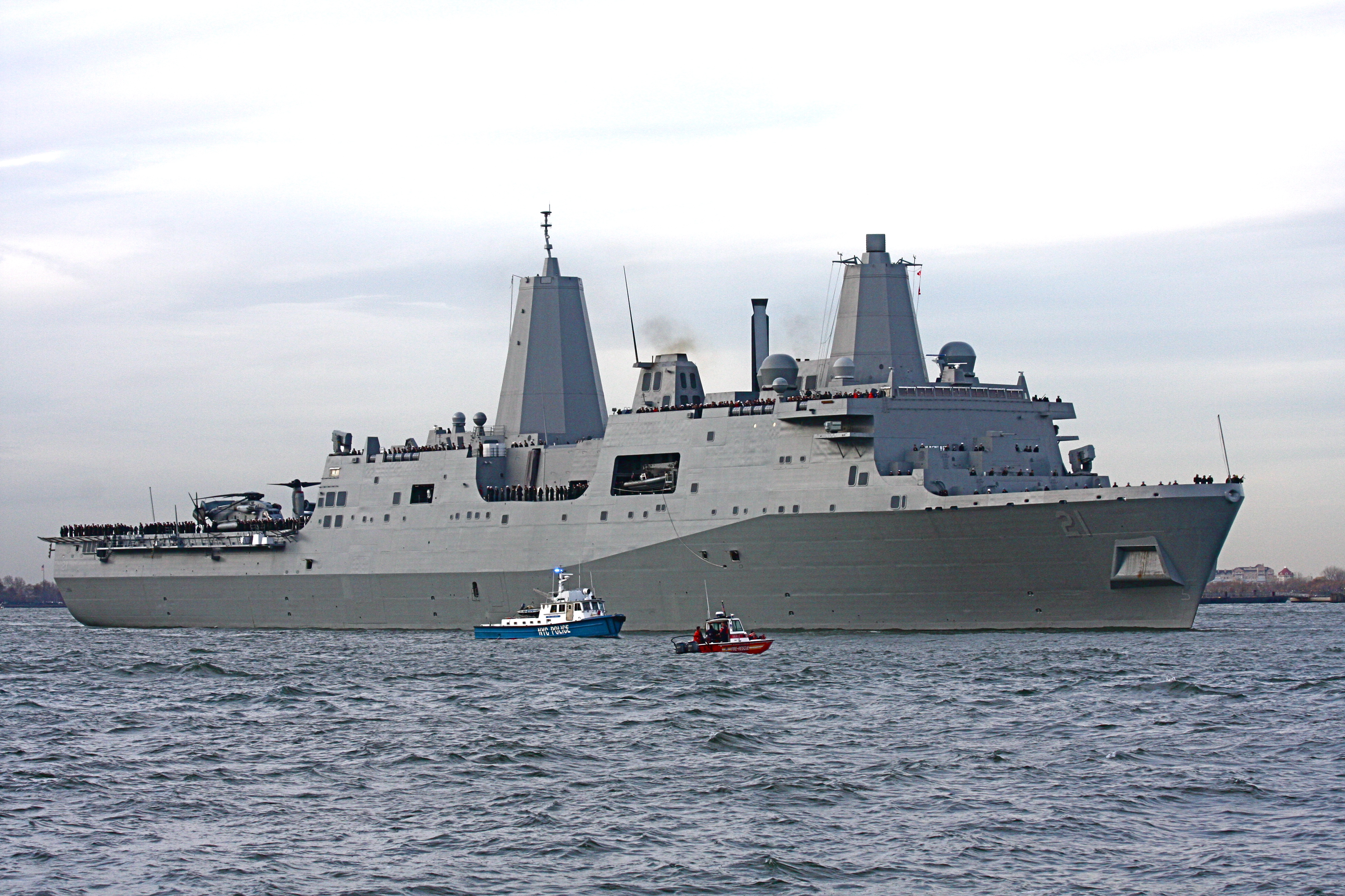 Amphibious Transport Dock Amphibious Warfare Ship Uss New York Lpd 21 Warship 3888x2592