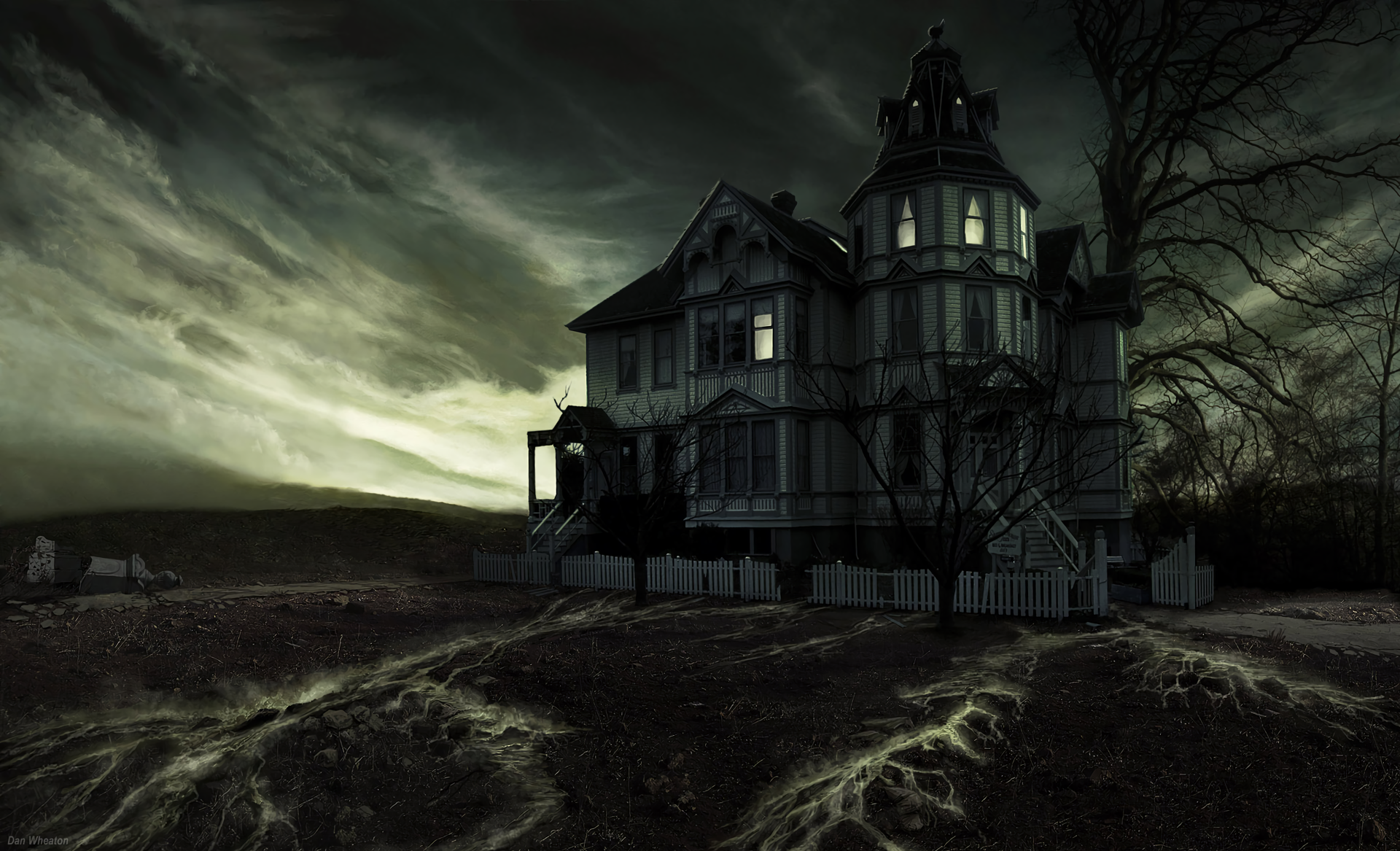 Abandoned Dark Haunted House House Victorian 1920x1167