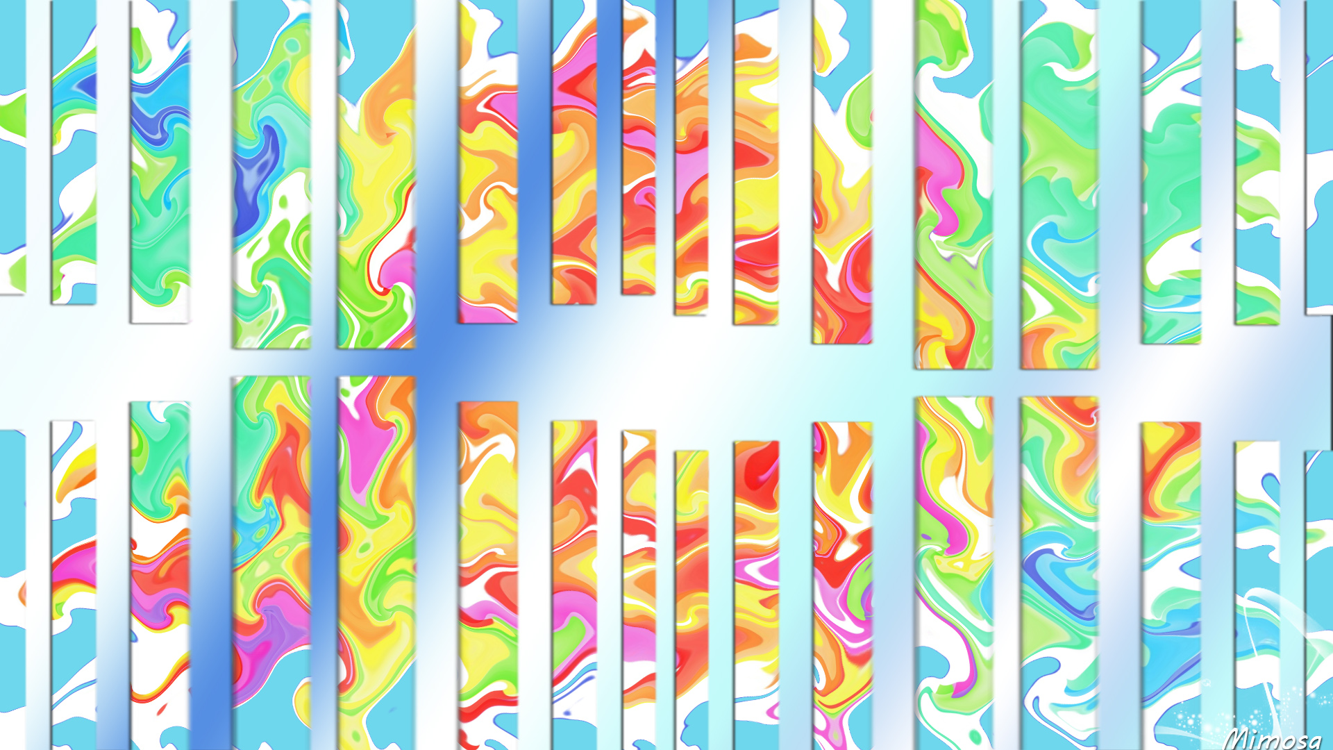 Abstract Artistic Colorful Digital Art Shapes 1920x1080