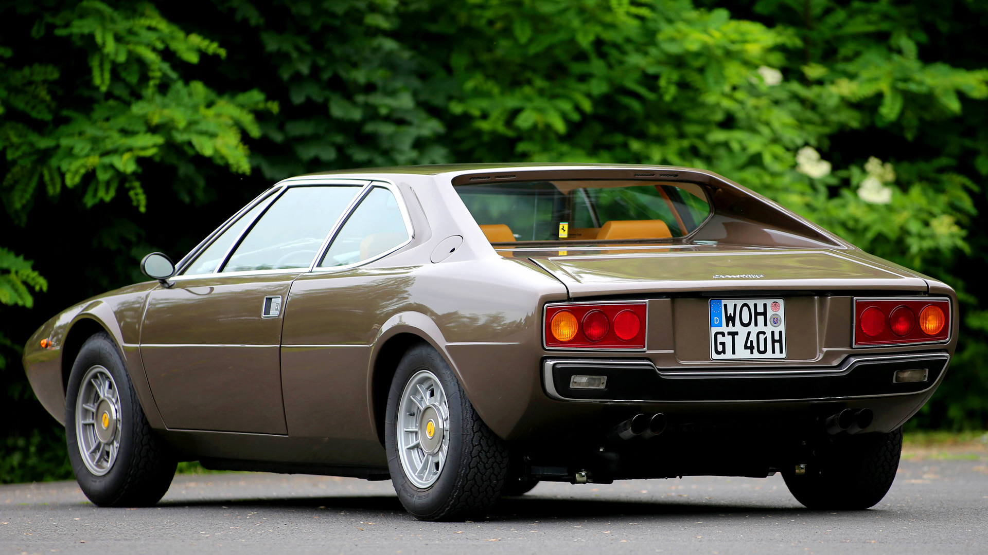 Brown Car Car Coupe Dino 308 Gt4 Grand Tourer Old Car Sport Car 1920x1080