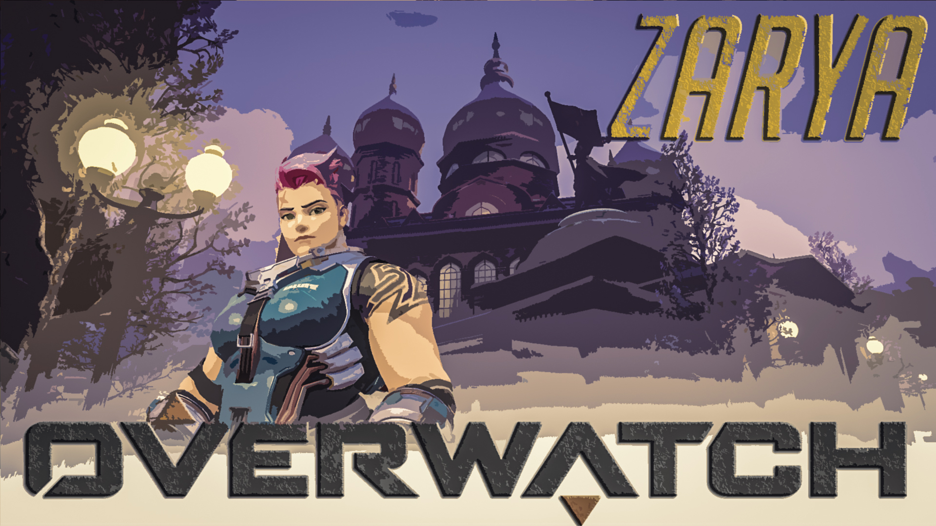 Overwatch Zarya Overwatch 1920x1080