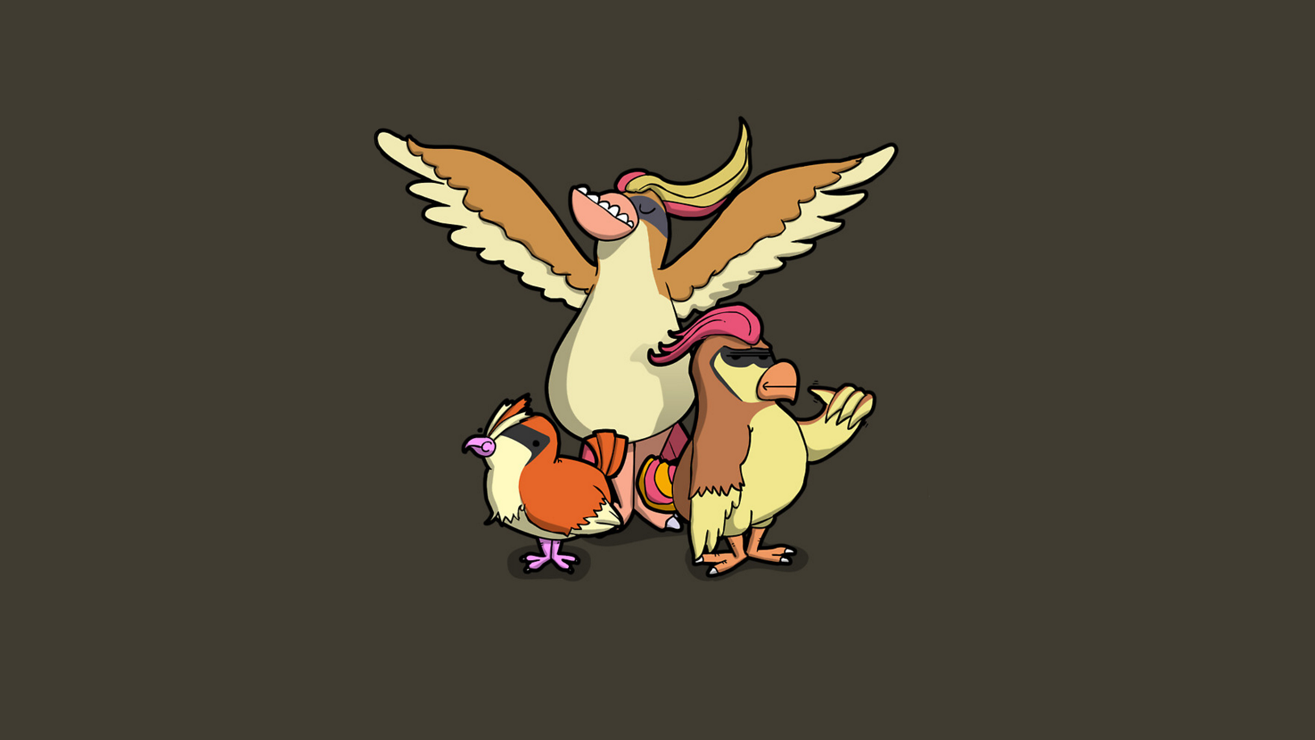 Pidgeot Pokemon Pidgeotto Pokemon Pidgey Pokemon 1920x1080