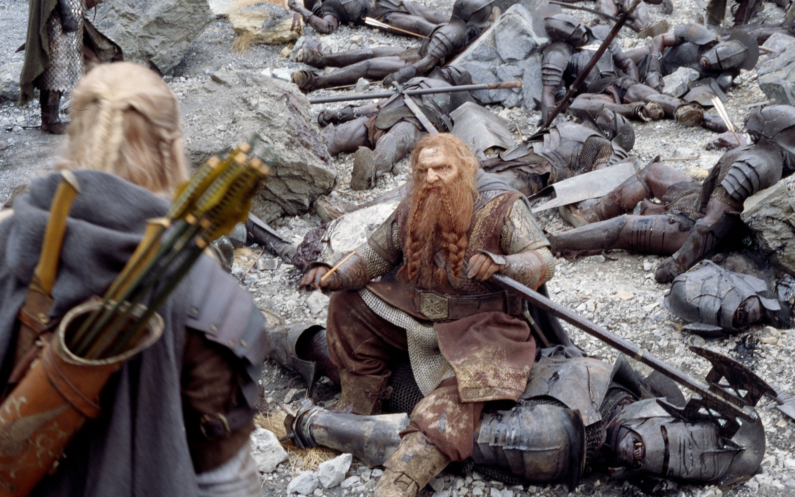 Gimli John Rhys Davies 2560x1600