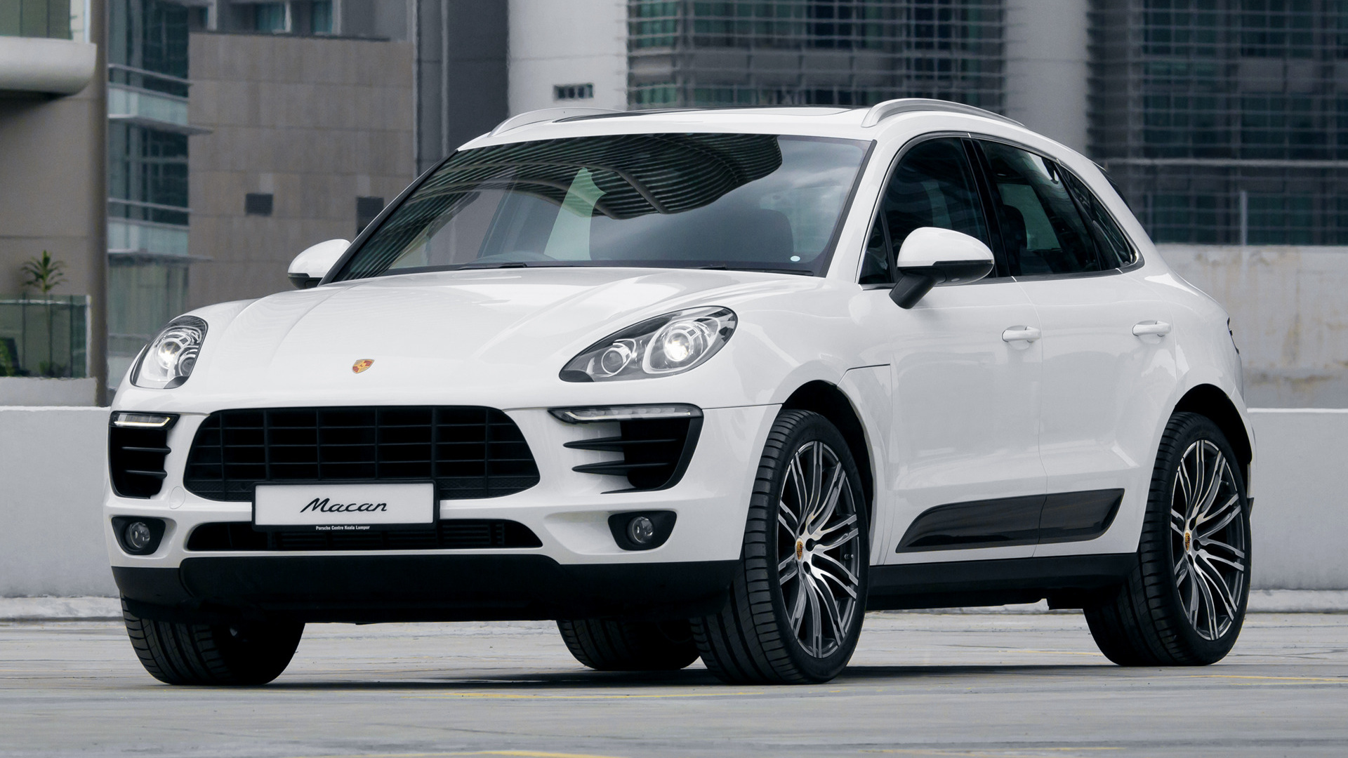 Car Compact Car Crossover Car Luxury Car Porsche Macan Suv White Car 1920x1080