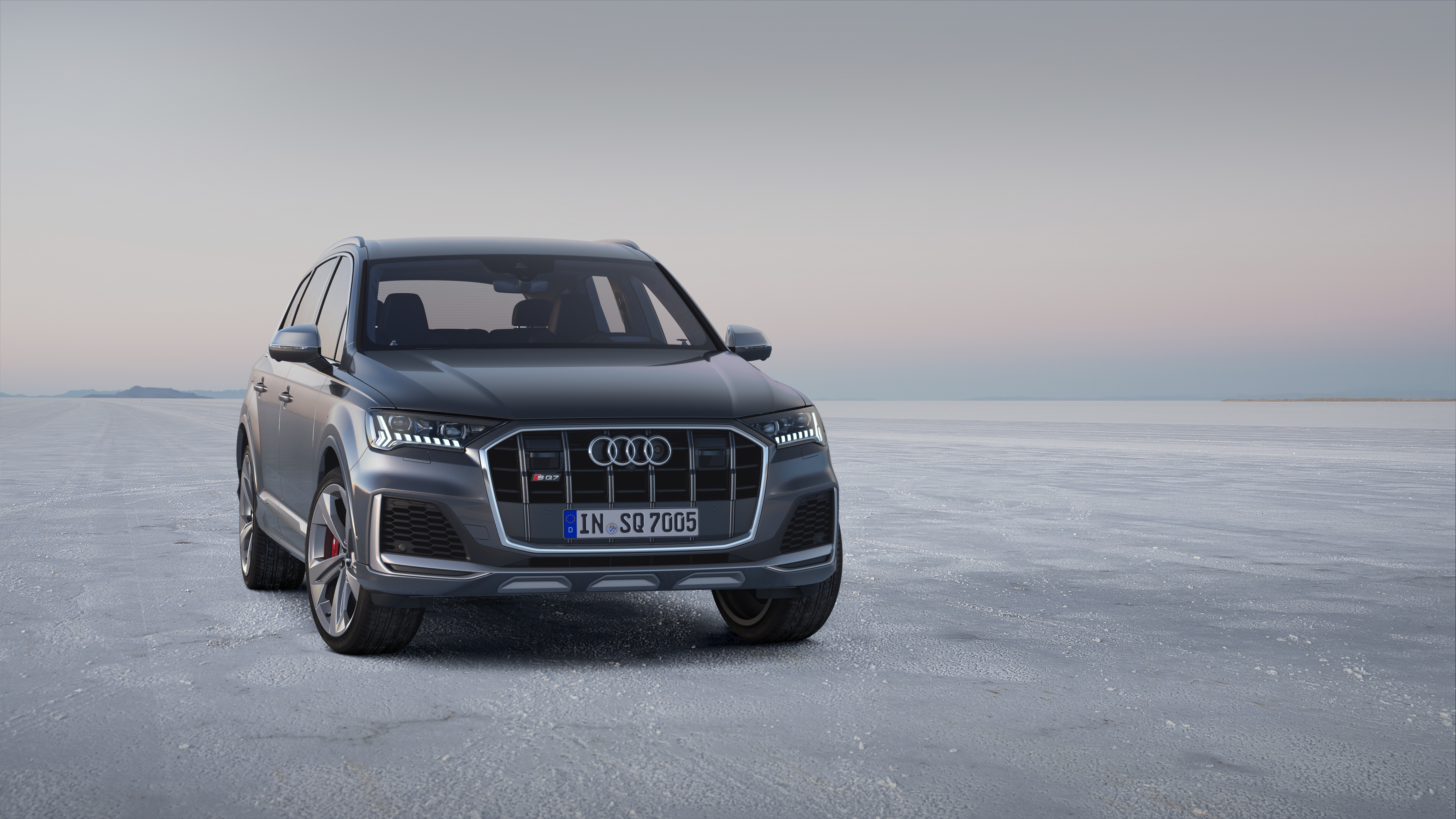 Audi Audi Q7 Car Crossover Car Full Size Car Luxury Car Suv Silver Car Vehicle 4961x2791