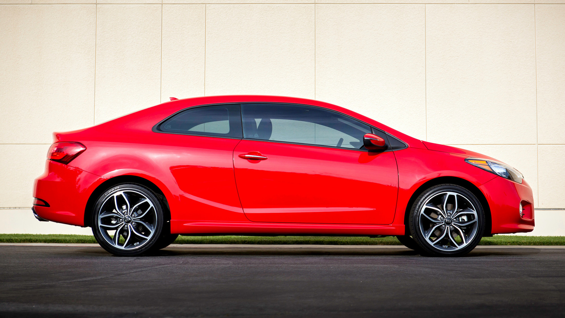 Car Compact Car Coupe Kia Forte Koup Red Car 1920x1080